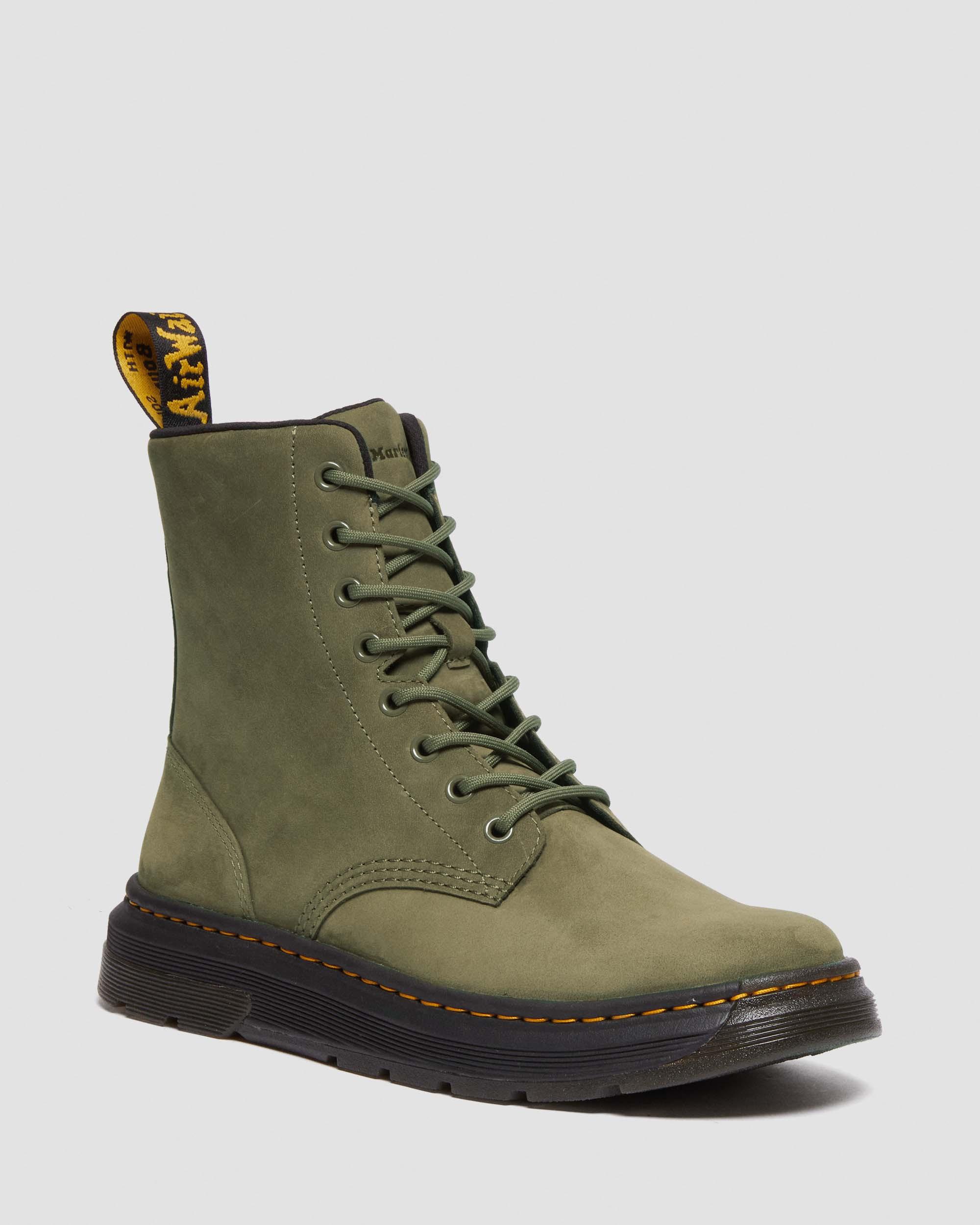 Crewson Nubuck Leather Everyday Boots in DMS OLIVE