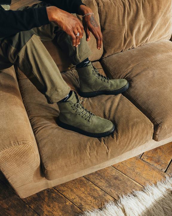 Crewson Leather Lace Up Olive -maiharit Crewson Leather Lace Up -maiharit Dr. Martens