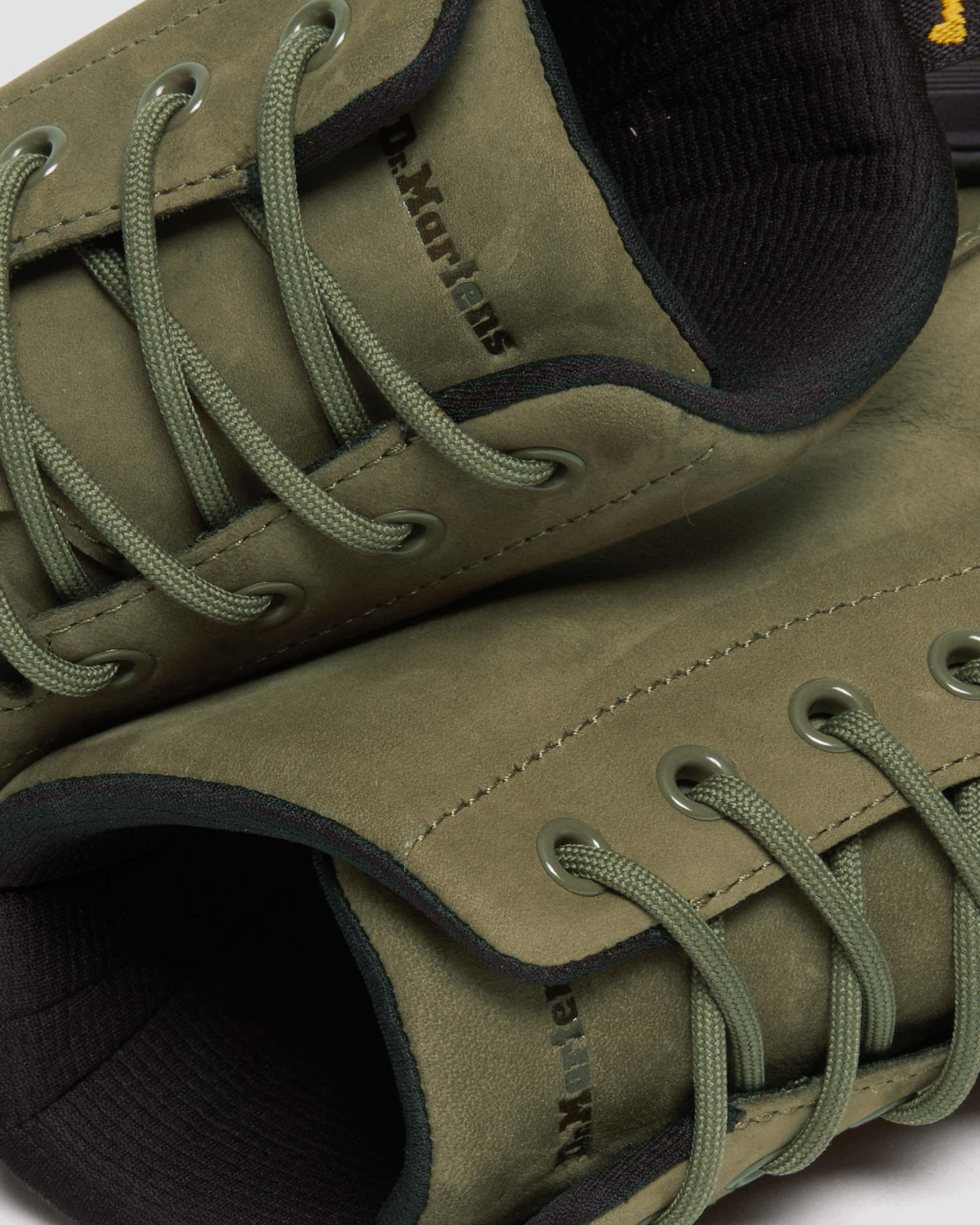 Crewson Leather Lace Up Boots in DMS OLIVE