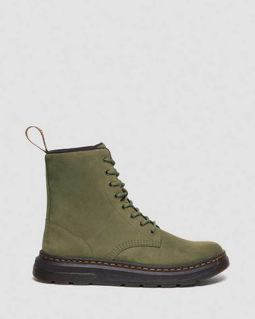 Crewson Leather Lace Up Boots OliveCrewson Leather Lace Up Boots Dr. Martens