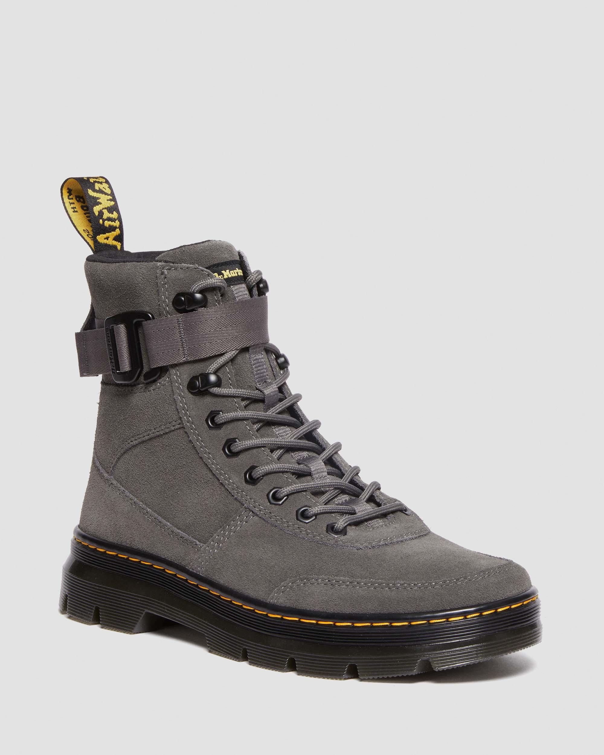 Combs Tech Suede Casual Boots in Gunmetal | Dr. Martens