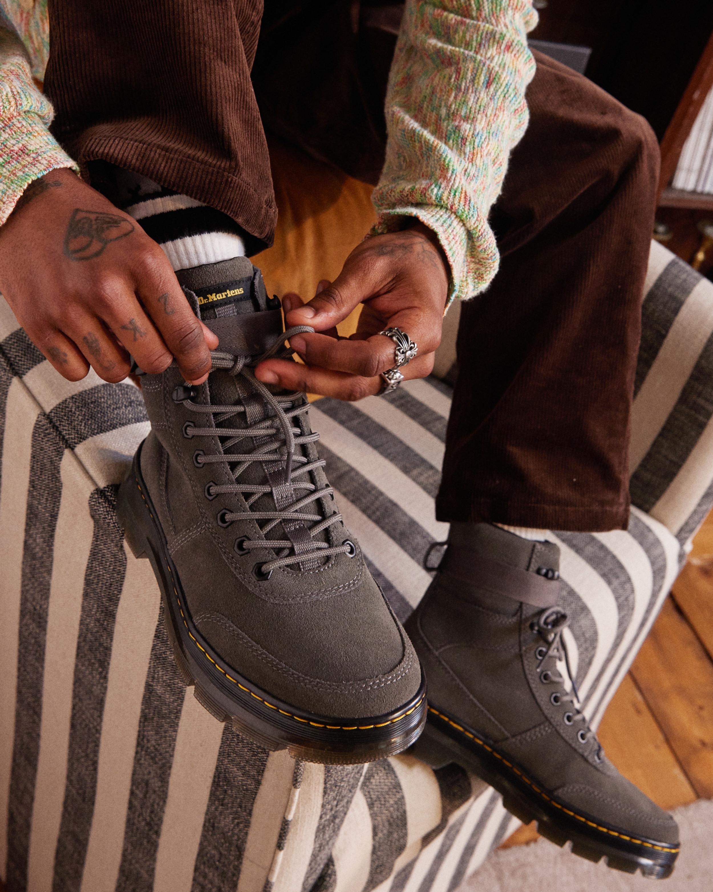 Combs Tech Suede Casual Boots in GUNMETAL | Dr. Martens™