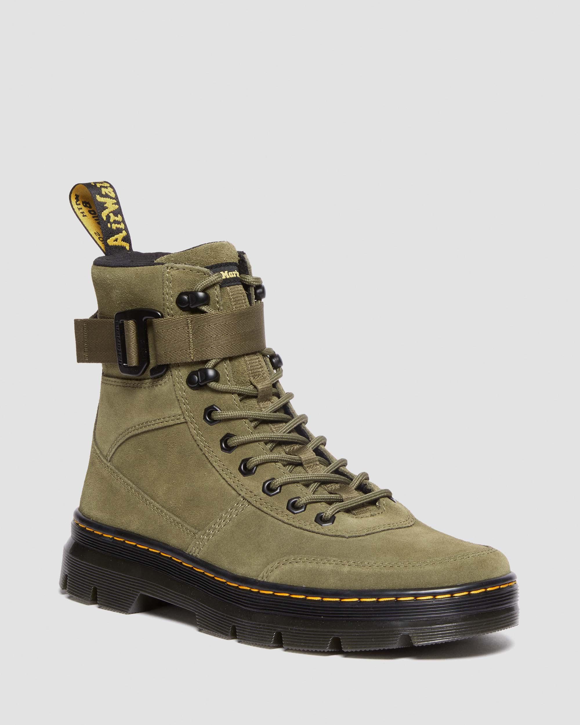 Combs Tech Canvas & Suede Utility Boots in DMS OLIVE