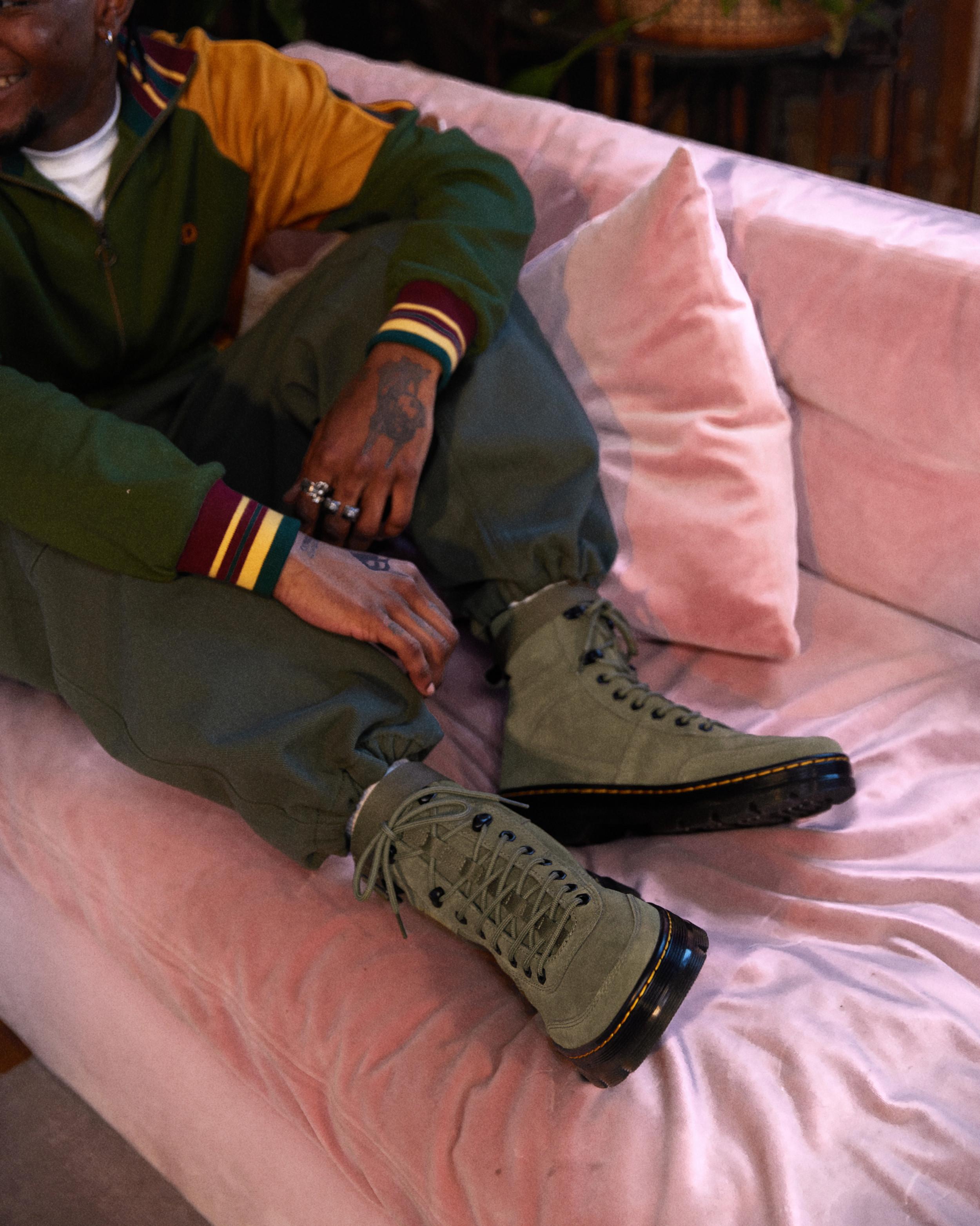 Combs Tech Suede Casual Boots in DMS OLIVE | Dr. Martens™