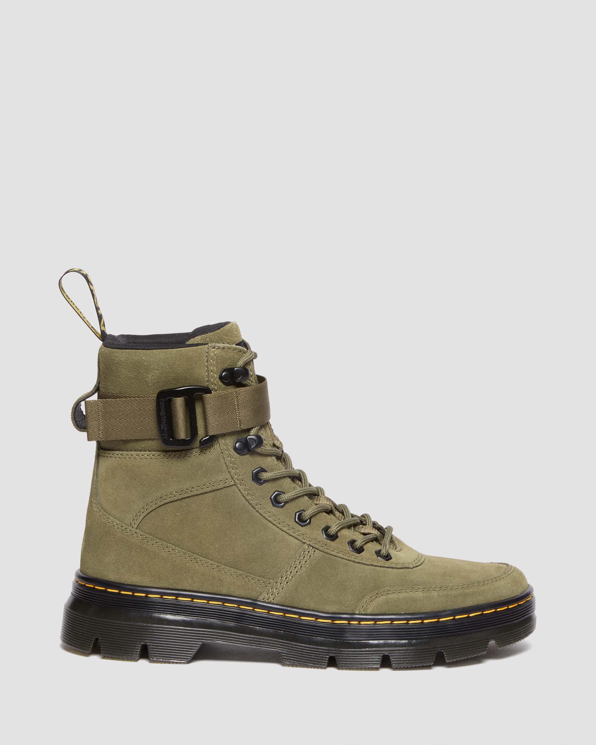 Combs Tech Canvas & Suede Utility Boots in DMS OLIVE