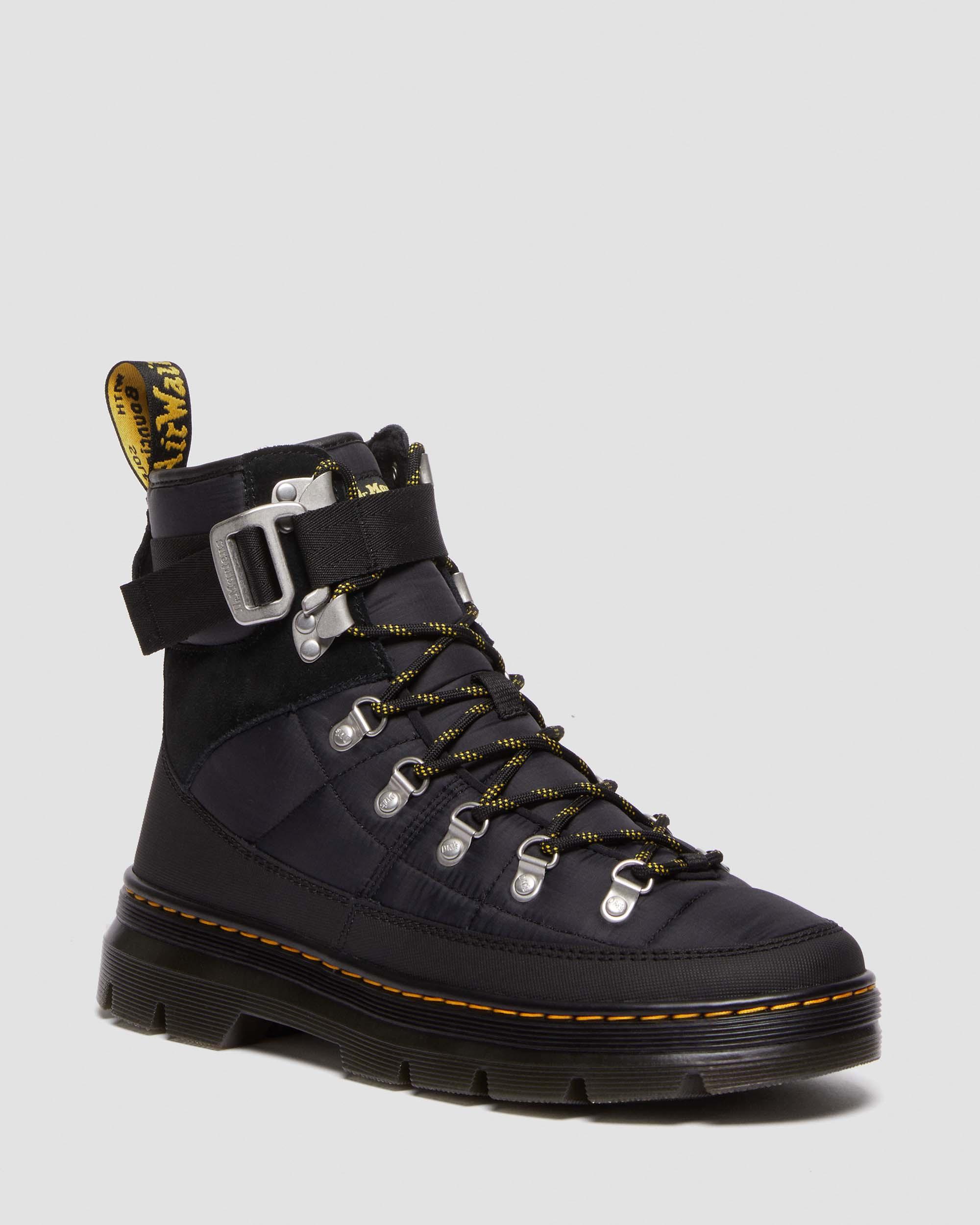Dr. Martens' Combs Tech Quilted Casual Boots In Black