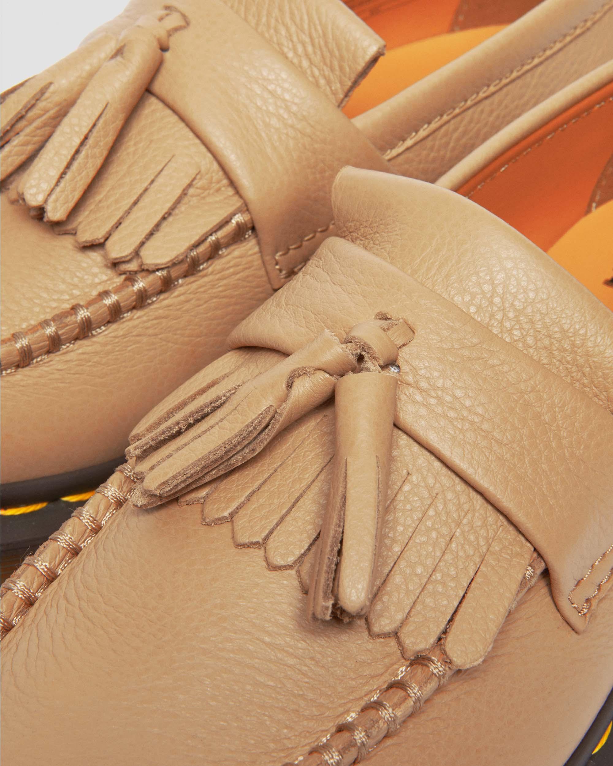 Adrian Virginia Leather Tassel Loafers in Savannah Tan