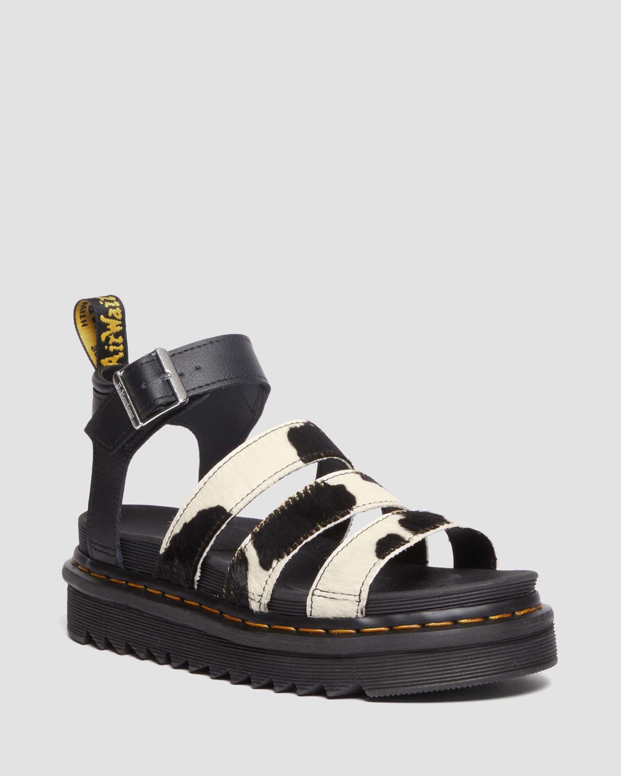 Blaire Hair-On Koeienprint Sandalen