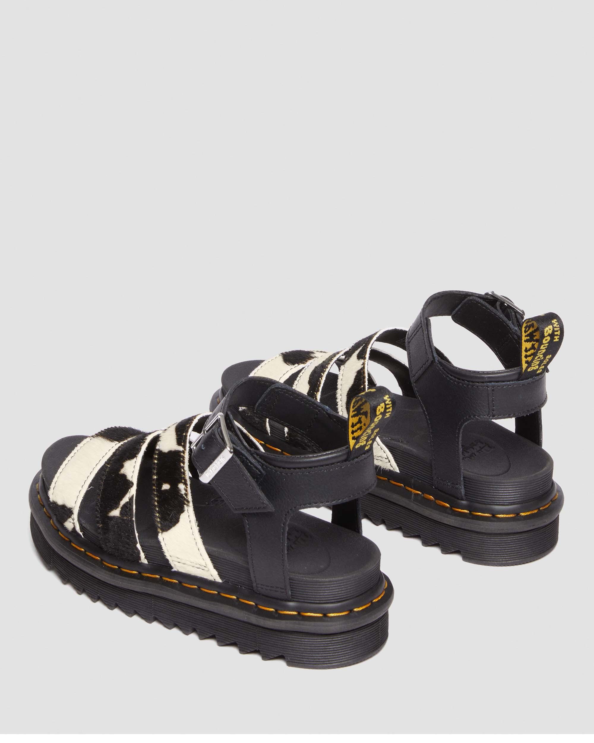Blaire Hair-On Koeienprint Sandalen