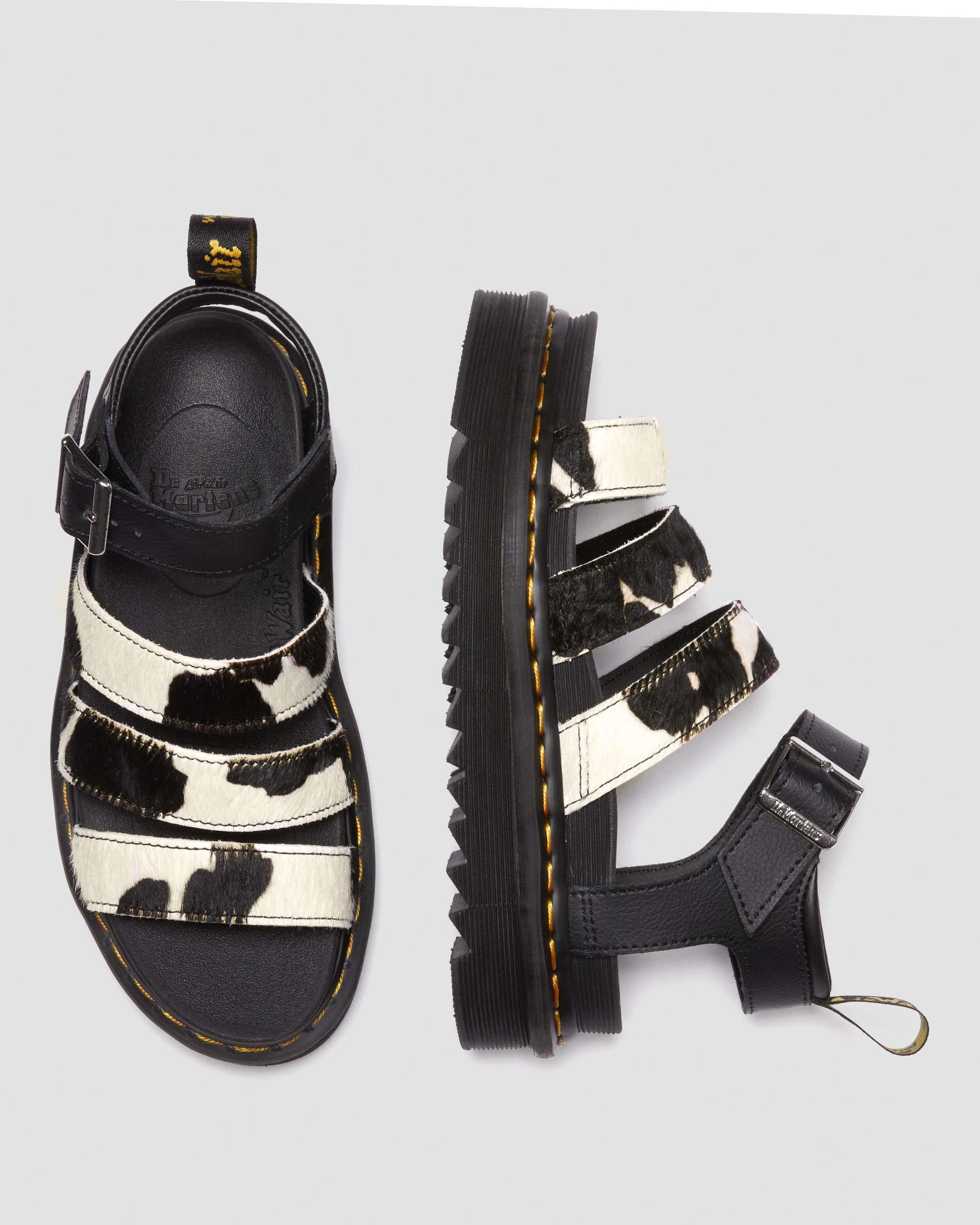 Blaire Hair-On Koeienprint Sandalen