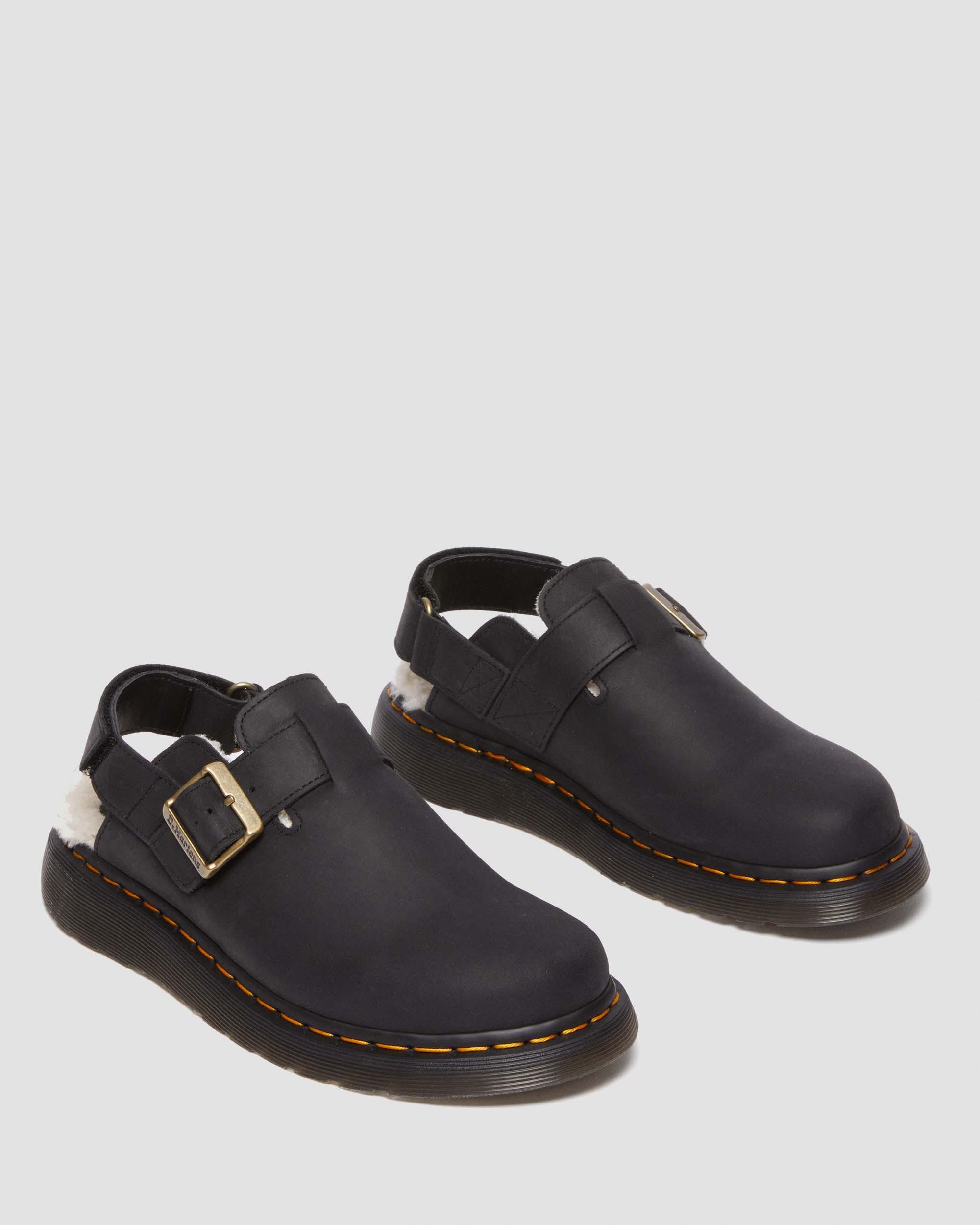 Zuecos Jorge II con forro sintético en Black | Dr. Martens