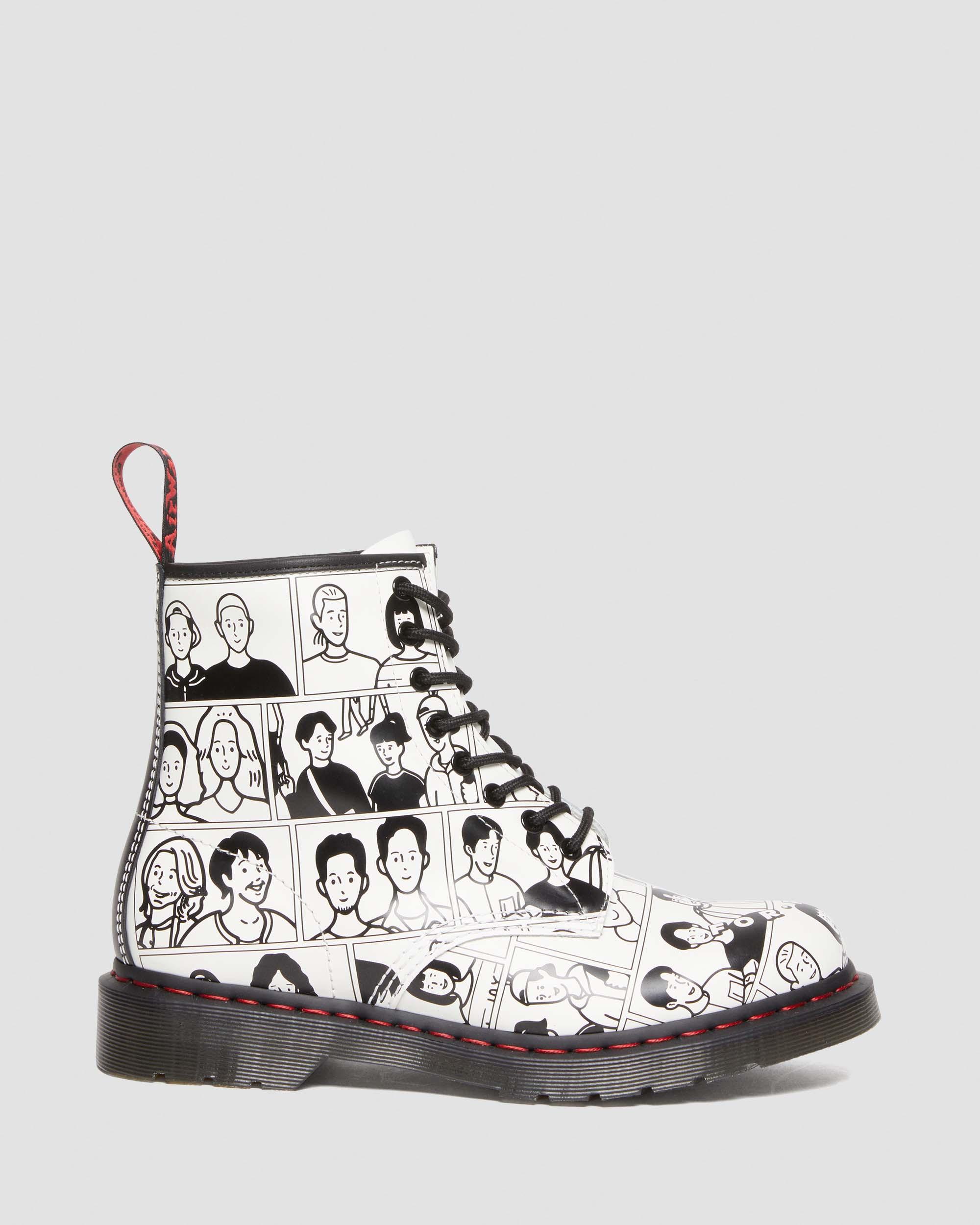 1460 Pride with Fuyuki Kanai Leather Lace Up Boots in {{color