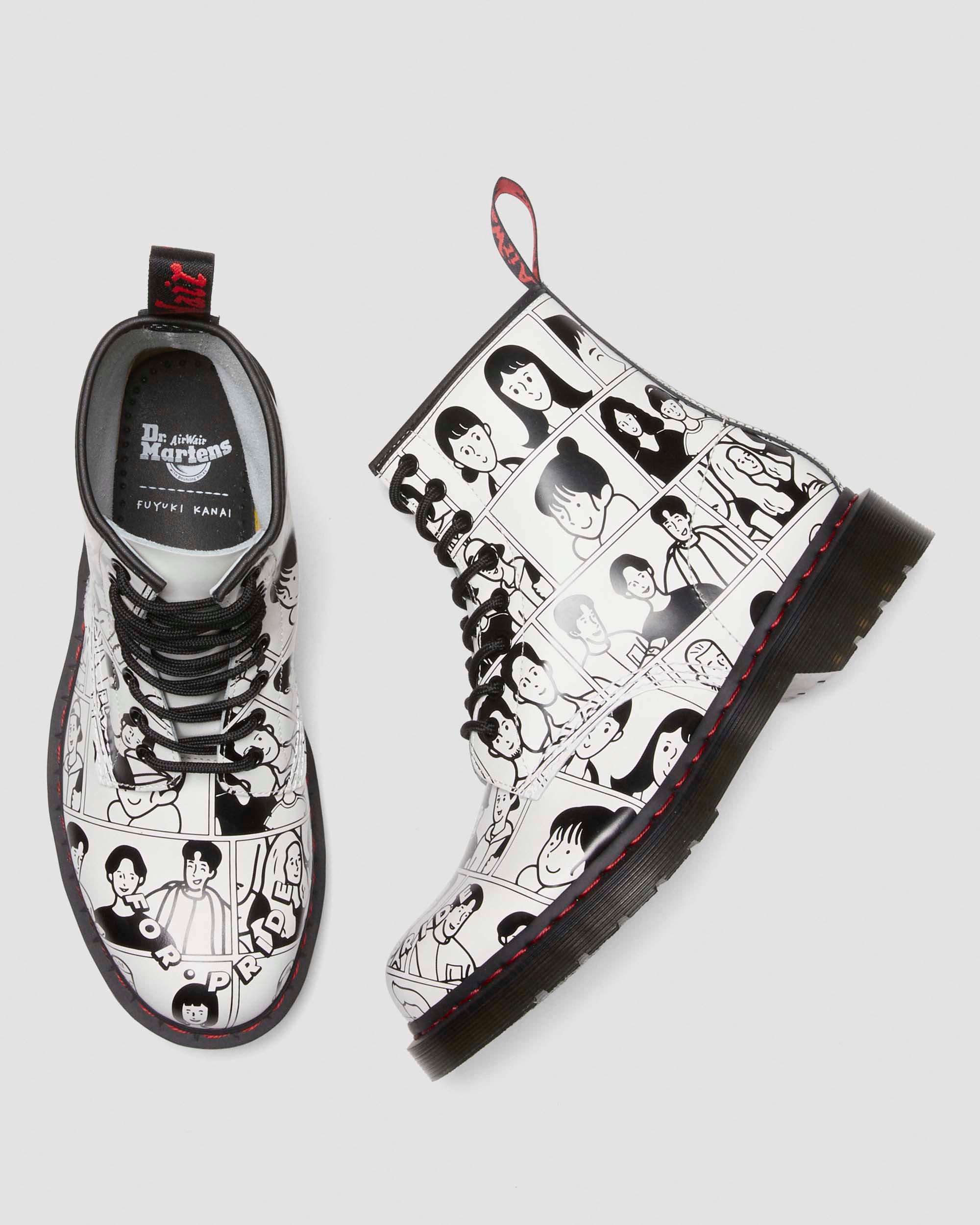 1460 Pride with Fuyuki Kanai Leather Lace Up Boots in {{color