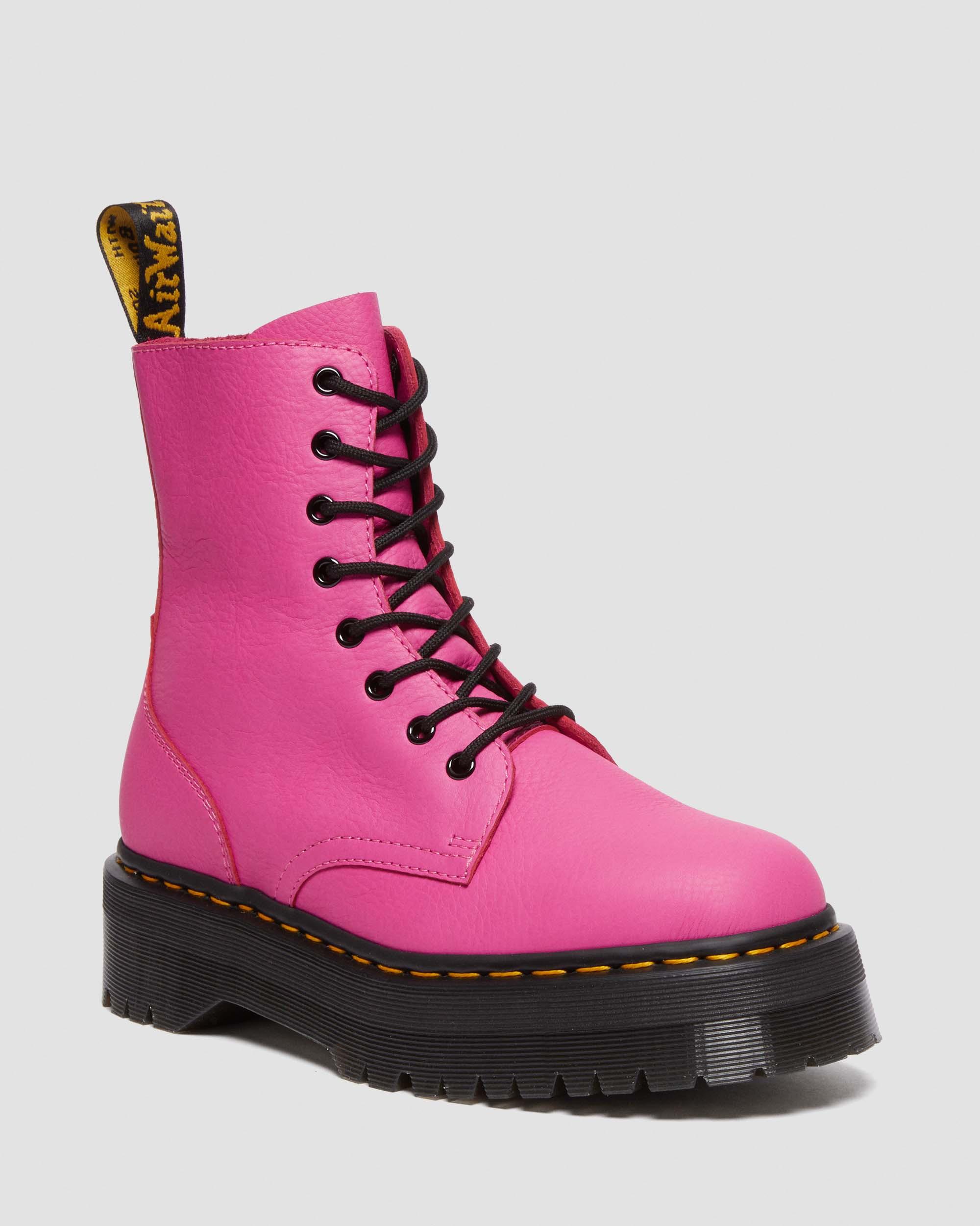 Jadon Boot Pisa Leather Platforms, Thrift Pink | Dr. Martens
