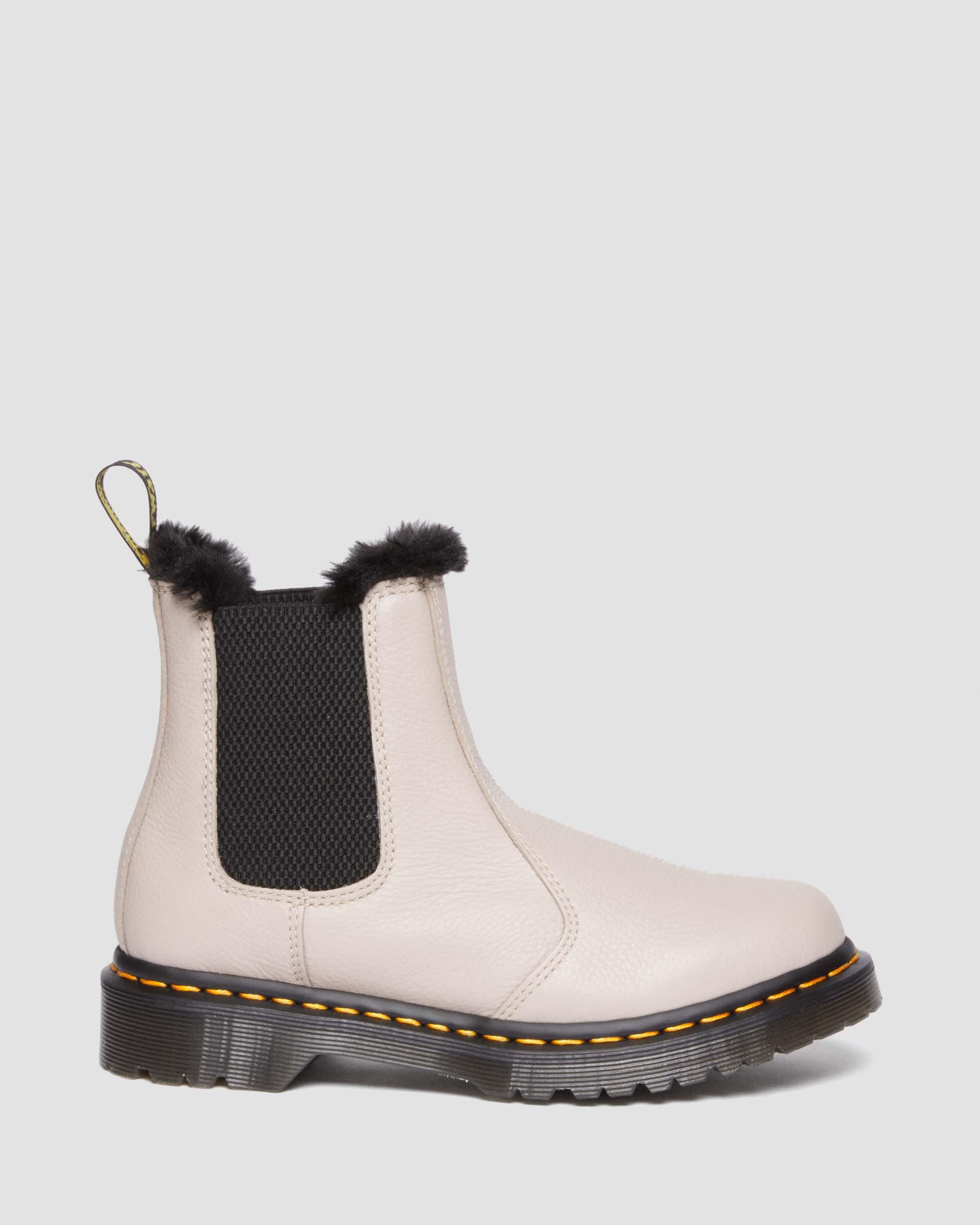 2976 Leonore Faux Fur-Lined Virginia Leather Chelsea Boots in
