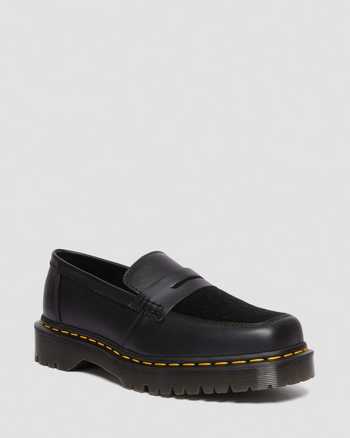 Penton Bex Square Toe Hair-On & Leather Loafers