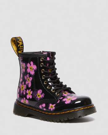Toddler 1460 Floral Patent Boots