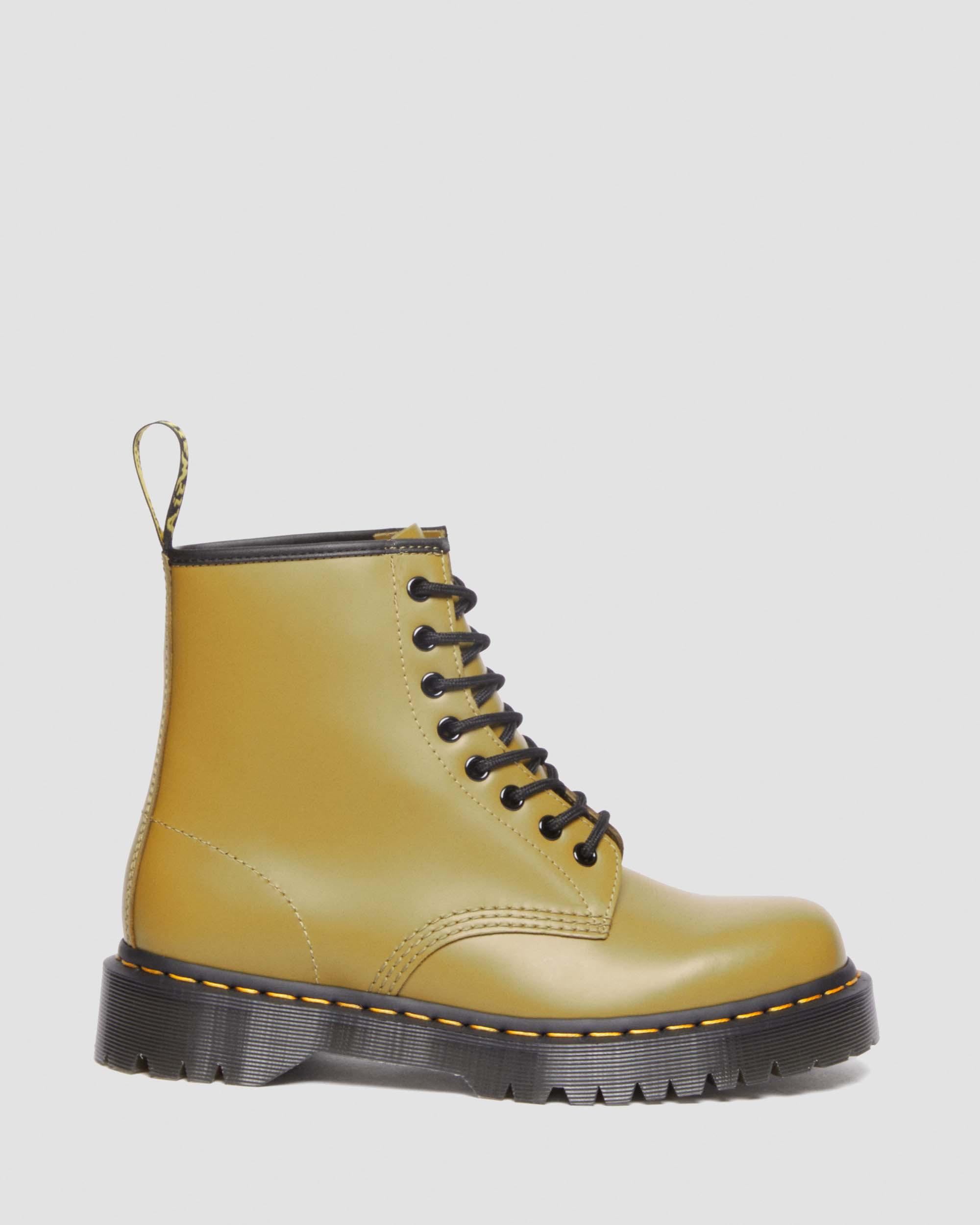 1460 Bex Smooth Leather Lace Up Boots in ANTIQUE OLIVE | Dr. Martens™