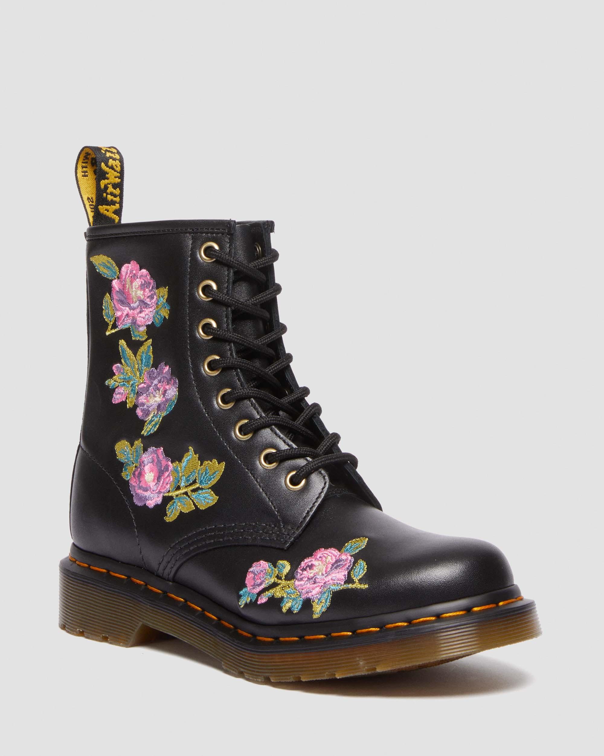 1460 Vonda II Women's Embroidered Floral Boots in | Dr. Martens