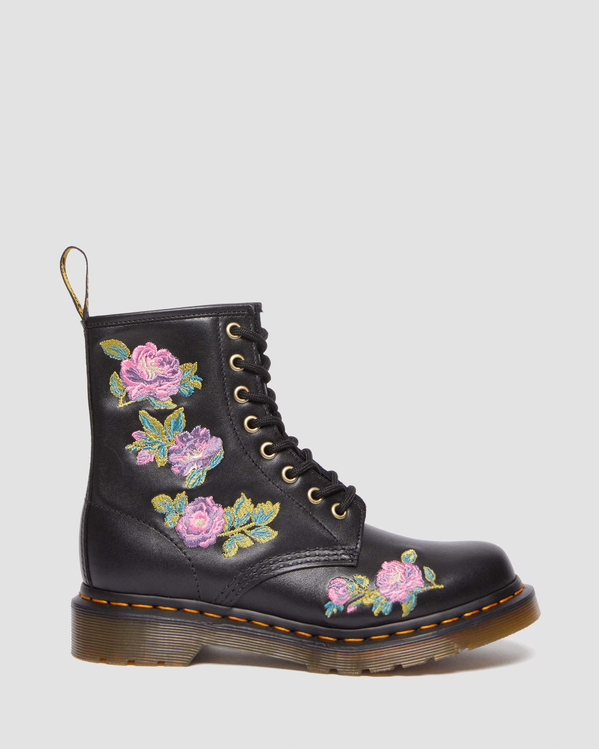 1460 Vonda II Women's Embroidered Floral Boots in | Dr. Martens