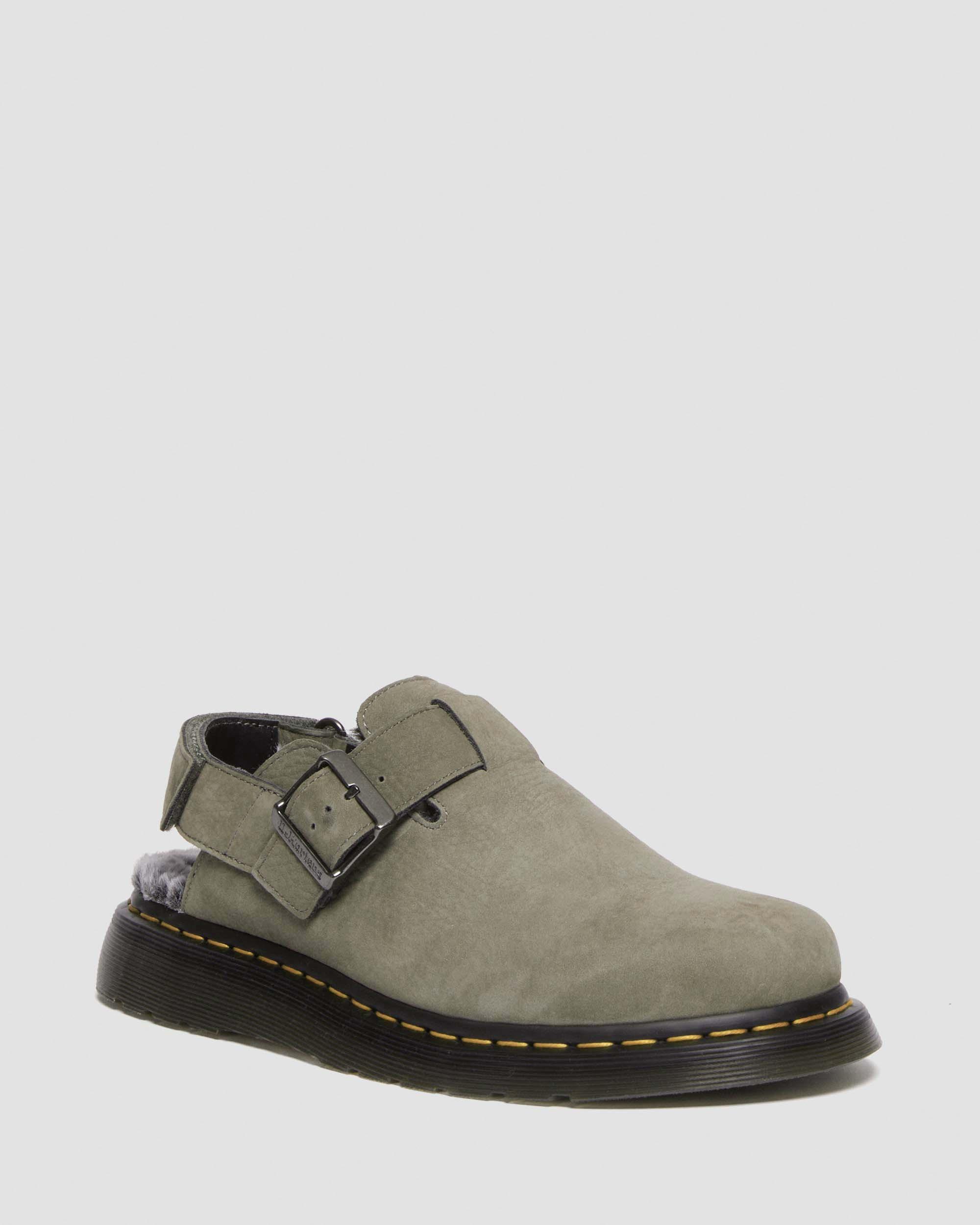 Jorge II Faux Fur Gefütterte Mules in NICKEL GREY