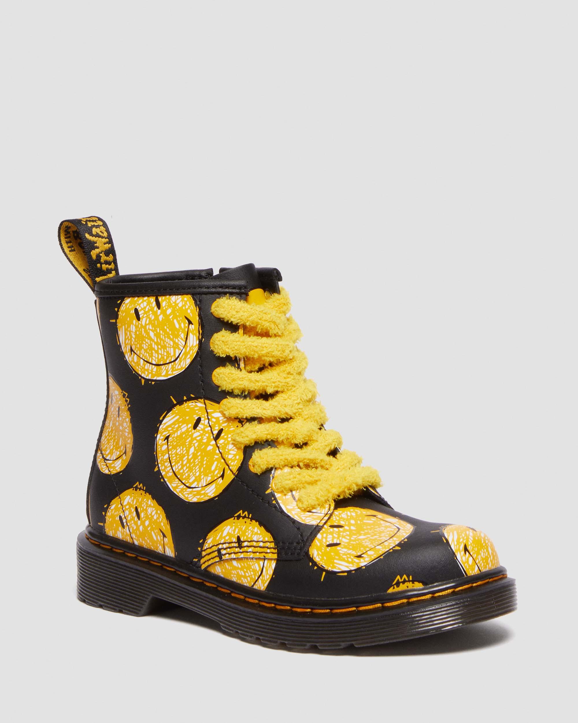 Junior 1460 Smiley® Hydro Leather Lace Up Boots in {{color}} | Dr
