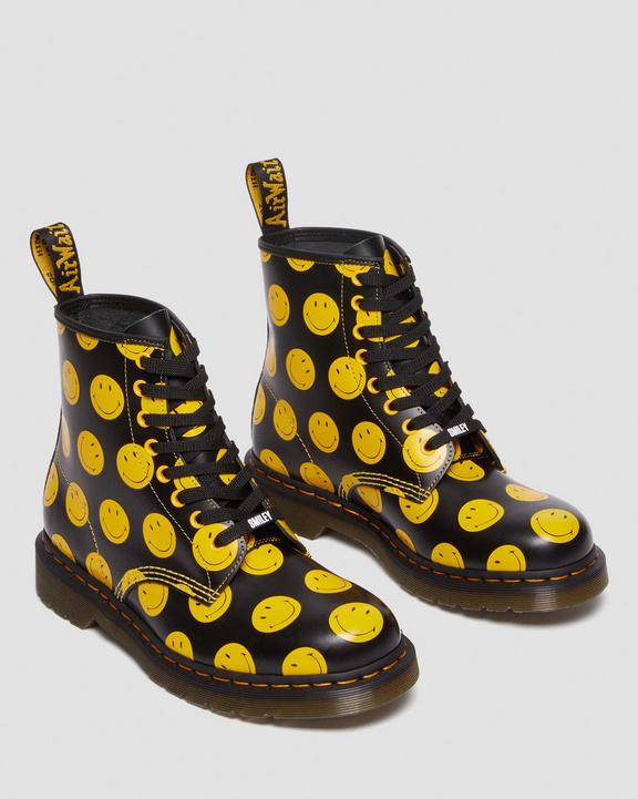 1460 Smiley Smooth Leather Lace Up Boots1460 Smiley® Smooth Leather Lace Up Boots Dr. Martens