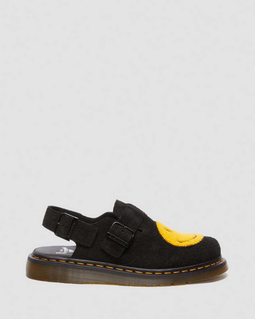 Jorge Smiley Suede Slingback MulesJorge Smiley® Napped Suede Slingback Mules Dr. Martens