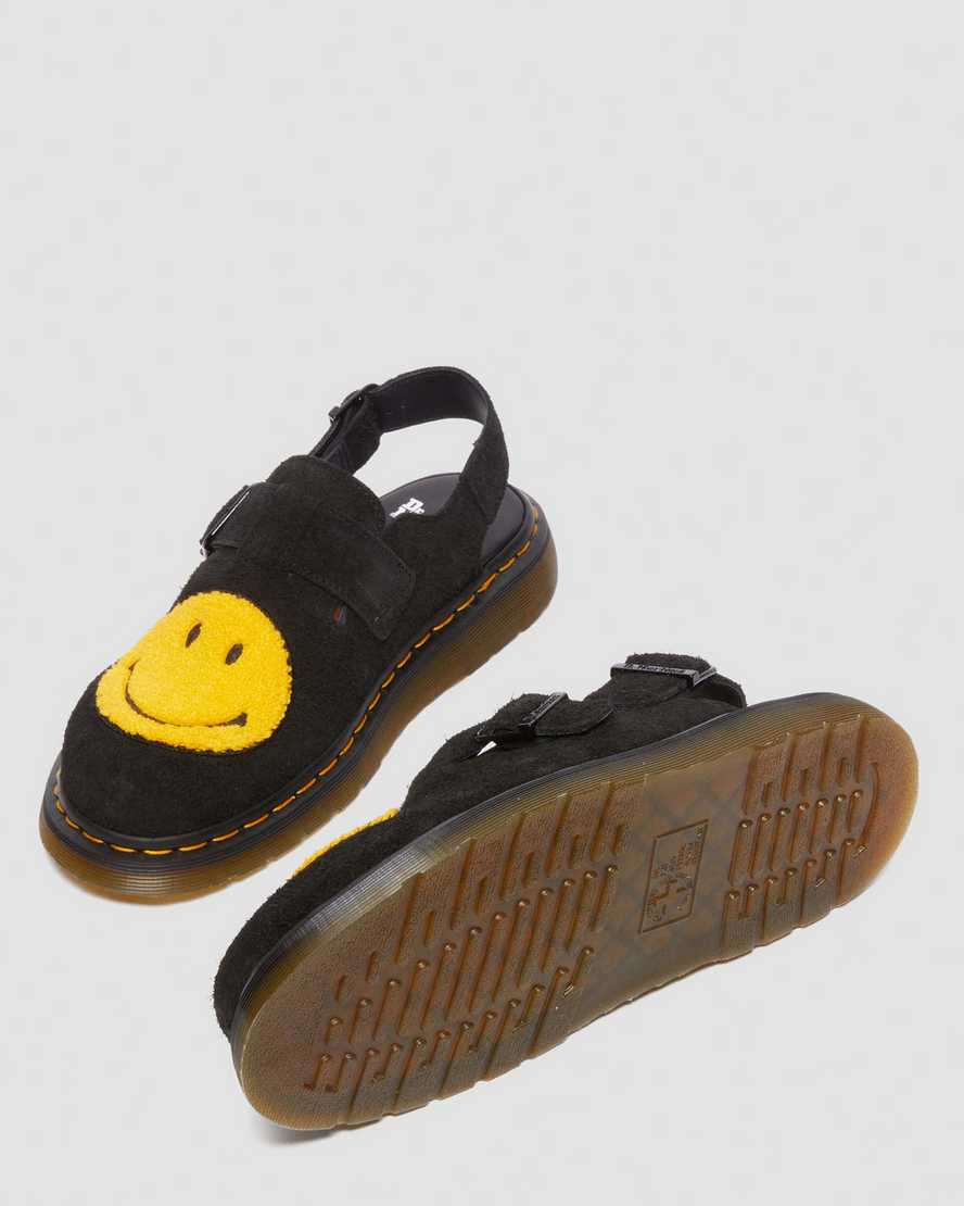 Jorge Smiley Suede Slingback MulesJorge Smiley® Napped Suede Slingback Mules Dr. Martens