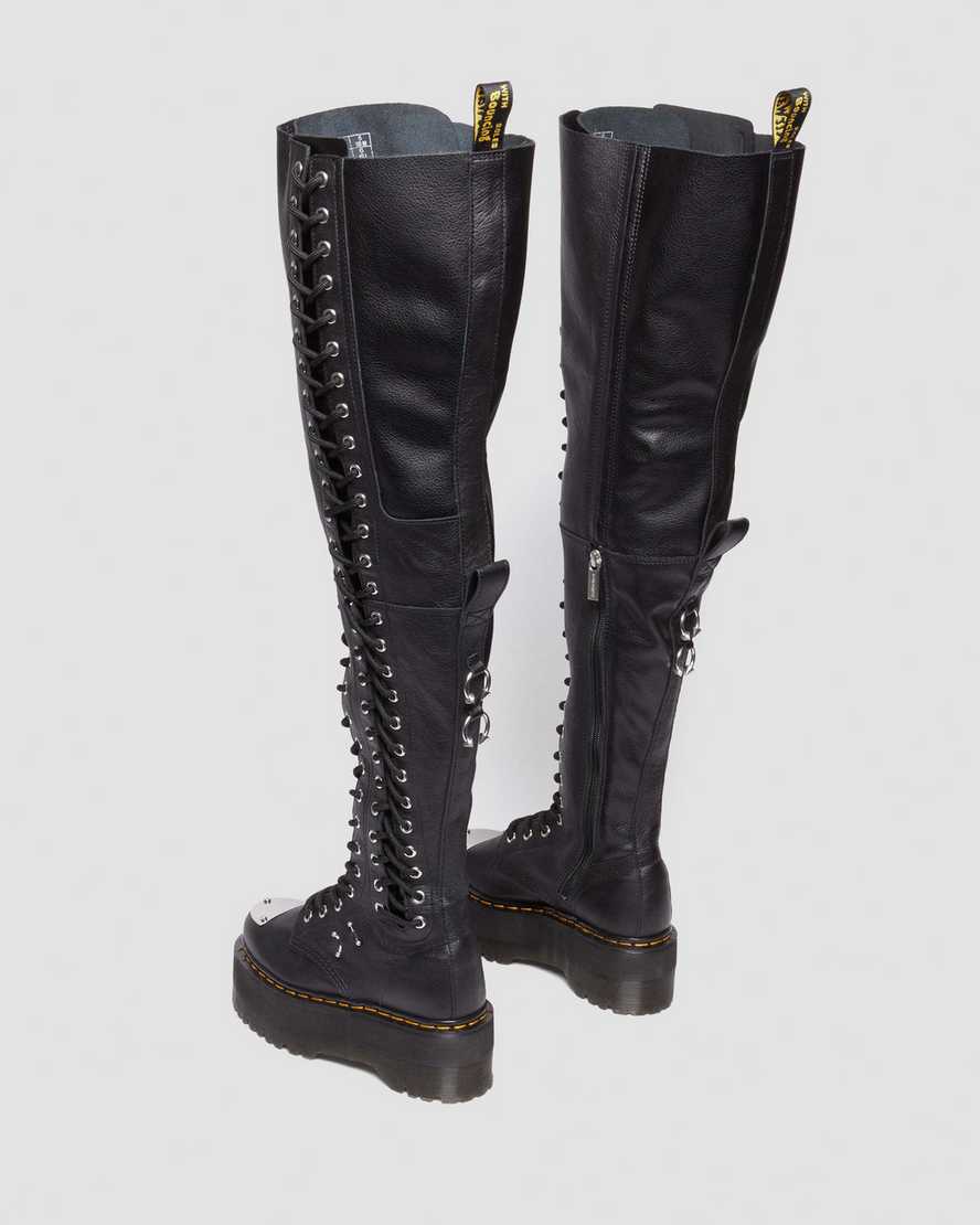 28-Eye XTRM Max Virginia Leather Knee High Platform Boots28-Eye XTRM Max Virginia Leather Knee High Platform Boots Dr. Martens