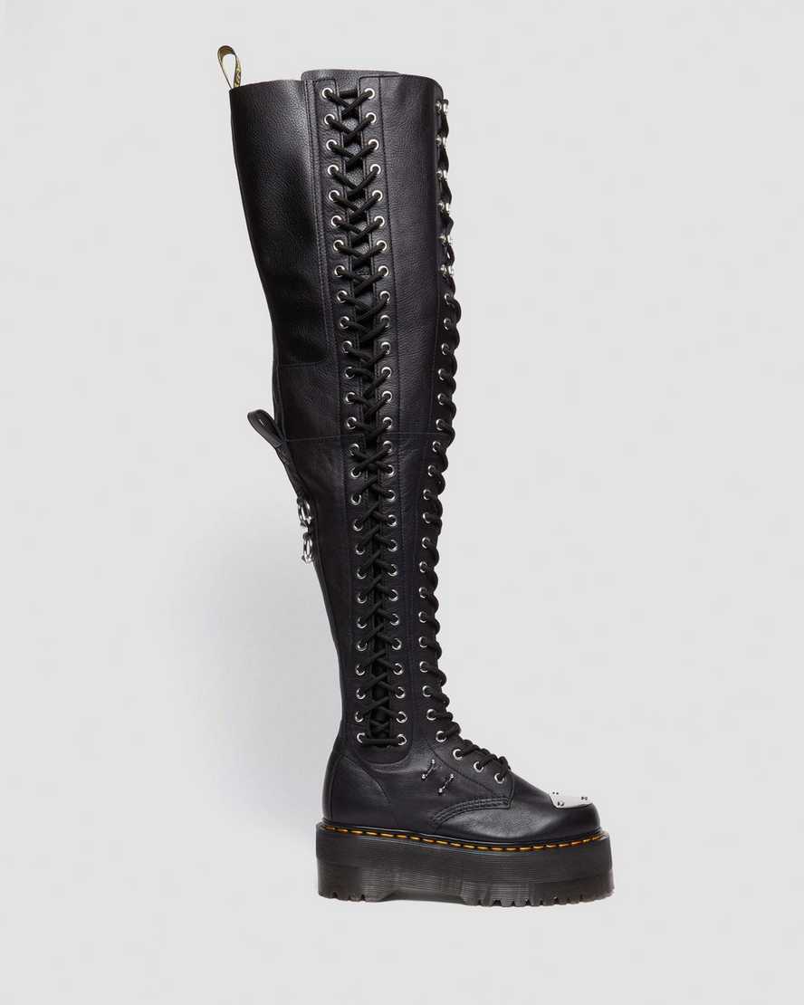 28-Eye Extreme Max Virginia Leather Knee High Boots28-Eye Extreme Max Virginia Leather Knee High Boots Dr. Martens