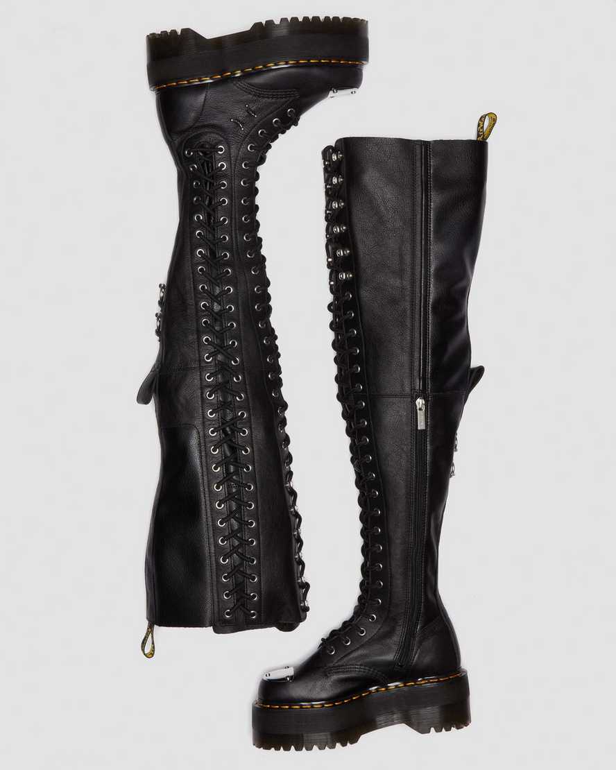 28-Eye XTRM Max Virginia Leather Knee High Platform Boots28-Eye XTRM Max Virginia Leather Knee High Platform Boots Dr. Martens