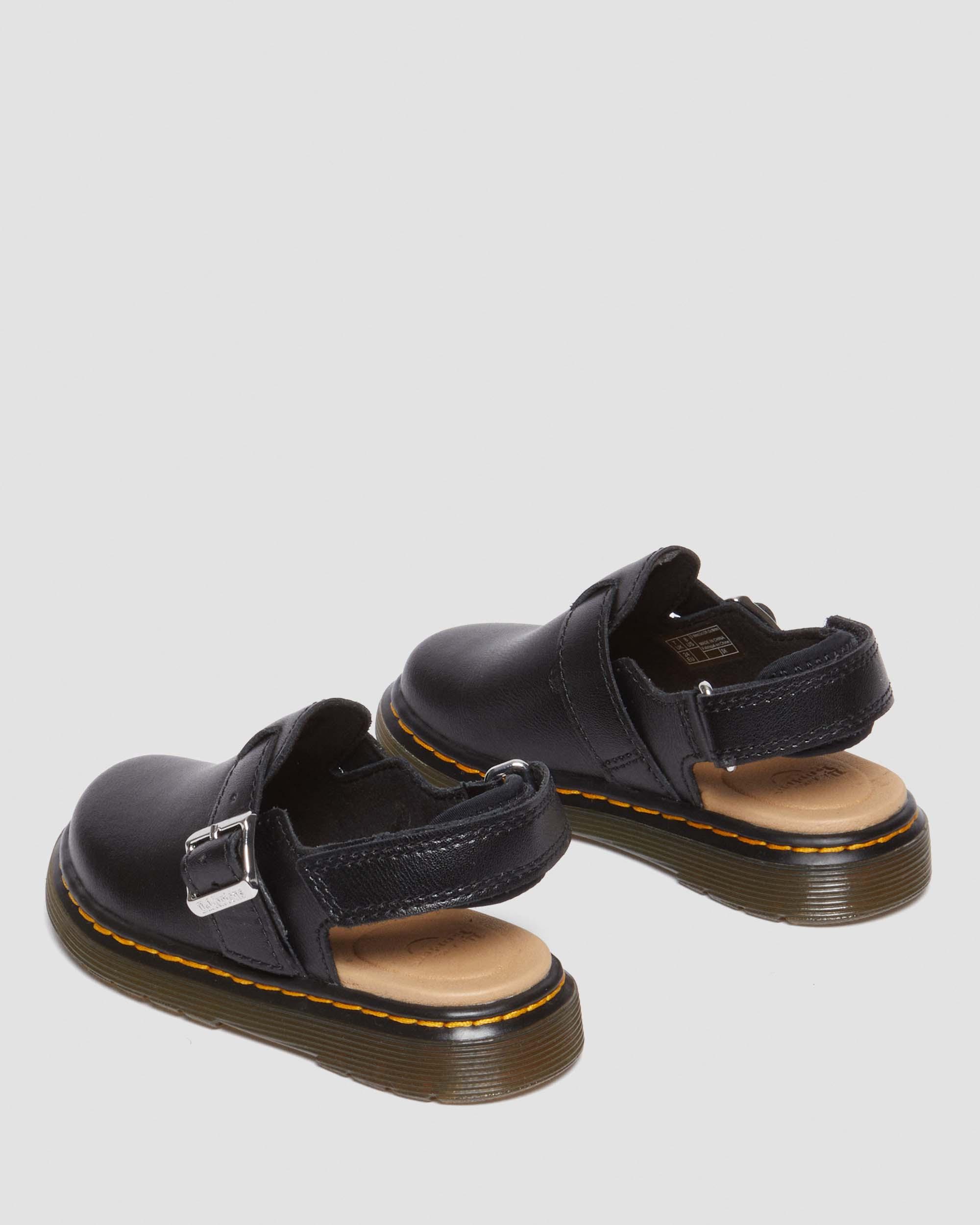 Toddler Jorgie Leather Mules in Black