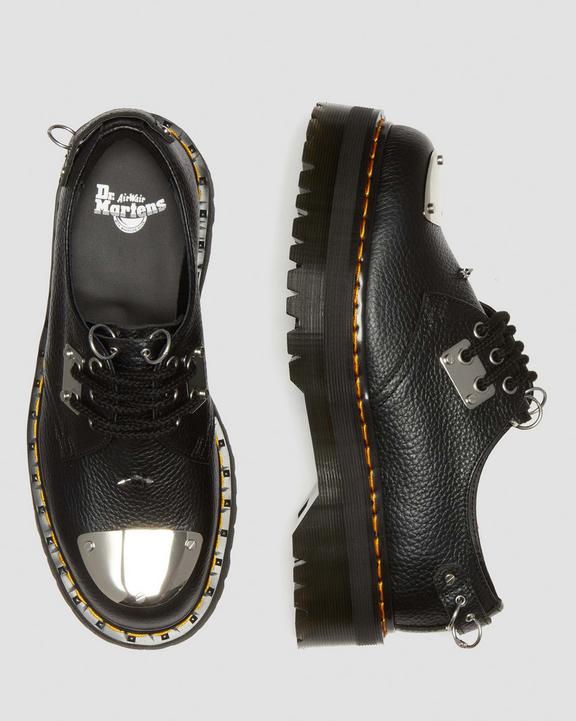 1461 Hardware Milled Nappa Leather Platform Shoes1461 Piercing Milled Nappa Leather Platform Shoes Dr. Martens