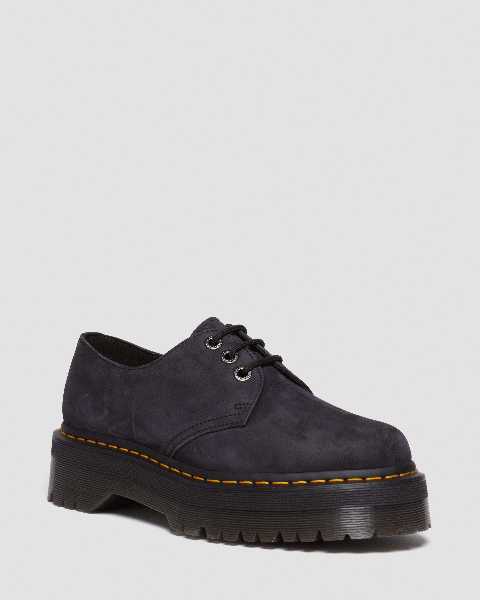 1461 II Tumbled Nubuck Leather Platform Casual Shoes in 
