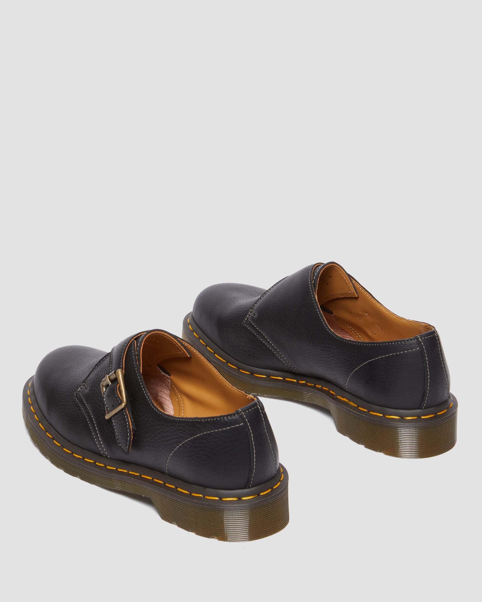 靴 Dr.martens 31477001 MADE IN ENGLAND 1461 Monk Buckle Leather Shoes in Black | Dr. Martens