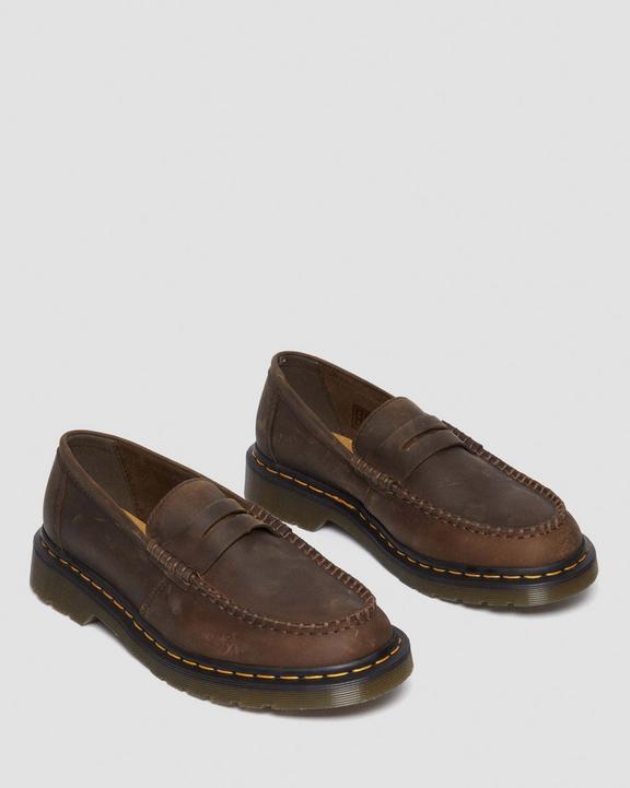 Penton Crazy Horse Leather Loafers in Dark Brown | Dr. Martens Penton Crazy Horse Leather Loafers in Dark Brown | Dr. Martens