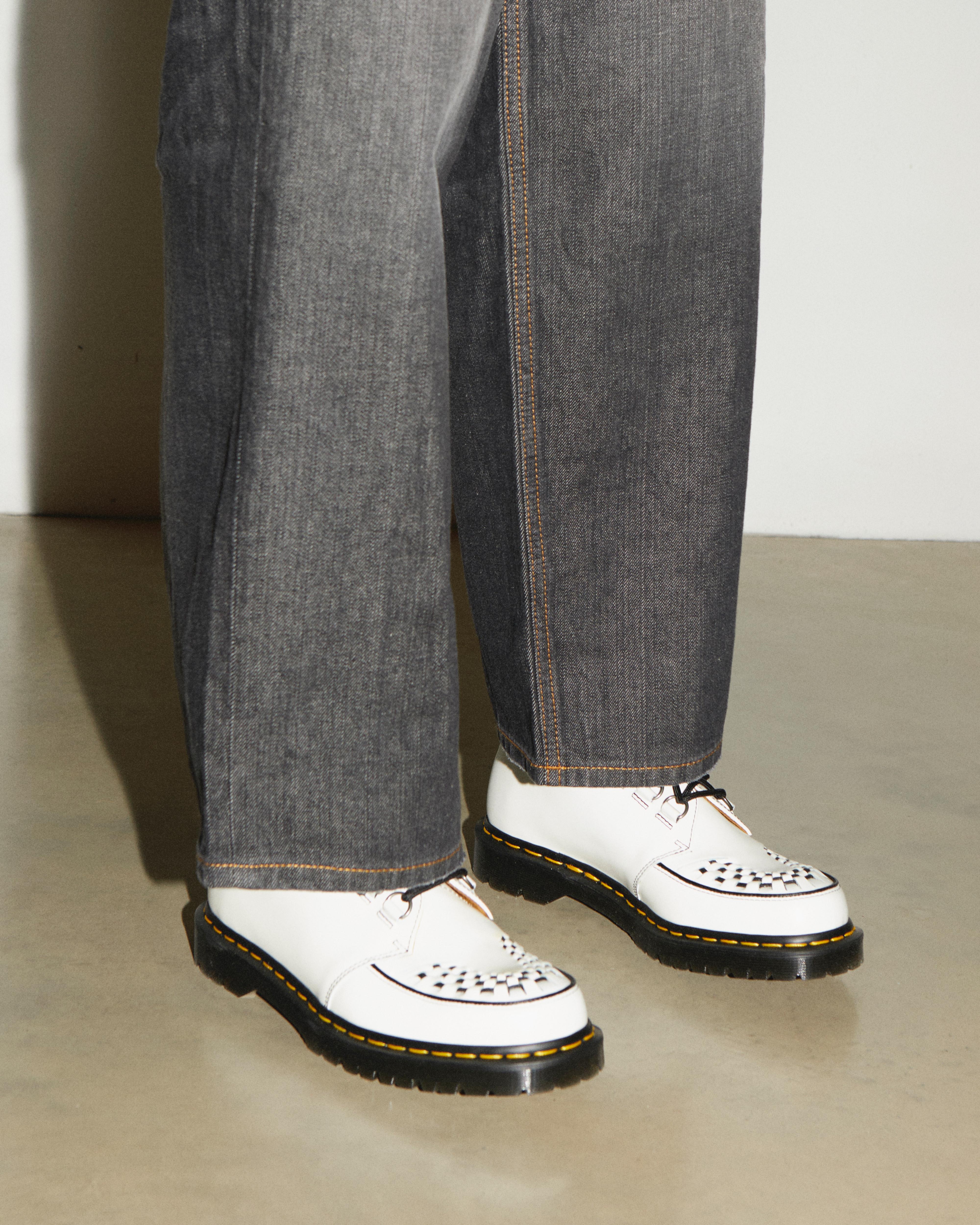 Ramsey Smooth Leather Creepers in WHITE | Dr. Martens™