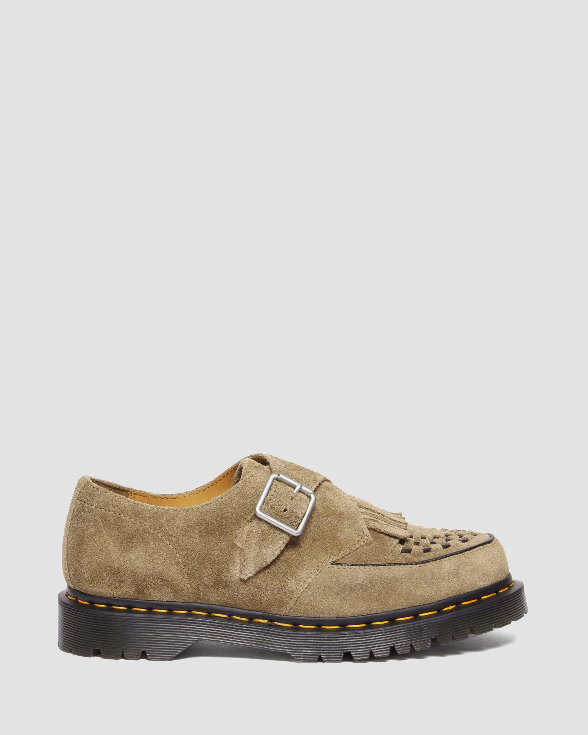 Ramsey Suede Kiltie Buckle Creepers in SAVANNAH TAN | Dr. Martens™