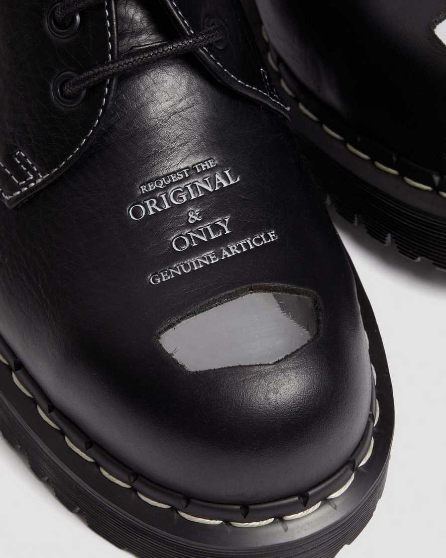 Shop Dr. Martens' 1461 Bex Exposed Steel Toe Oxford Shoes In Schwarz