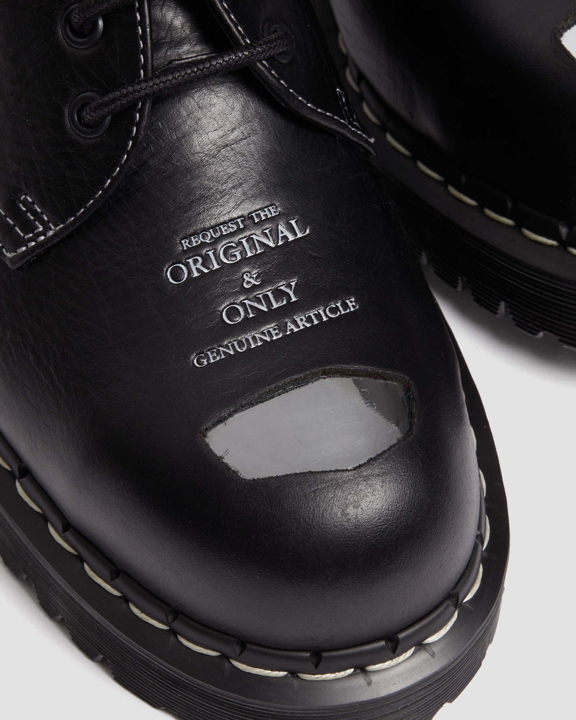 1461 Bex Exposed Steel Toe Oxford Shoes in Black