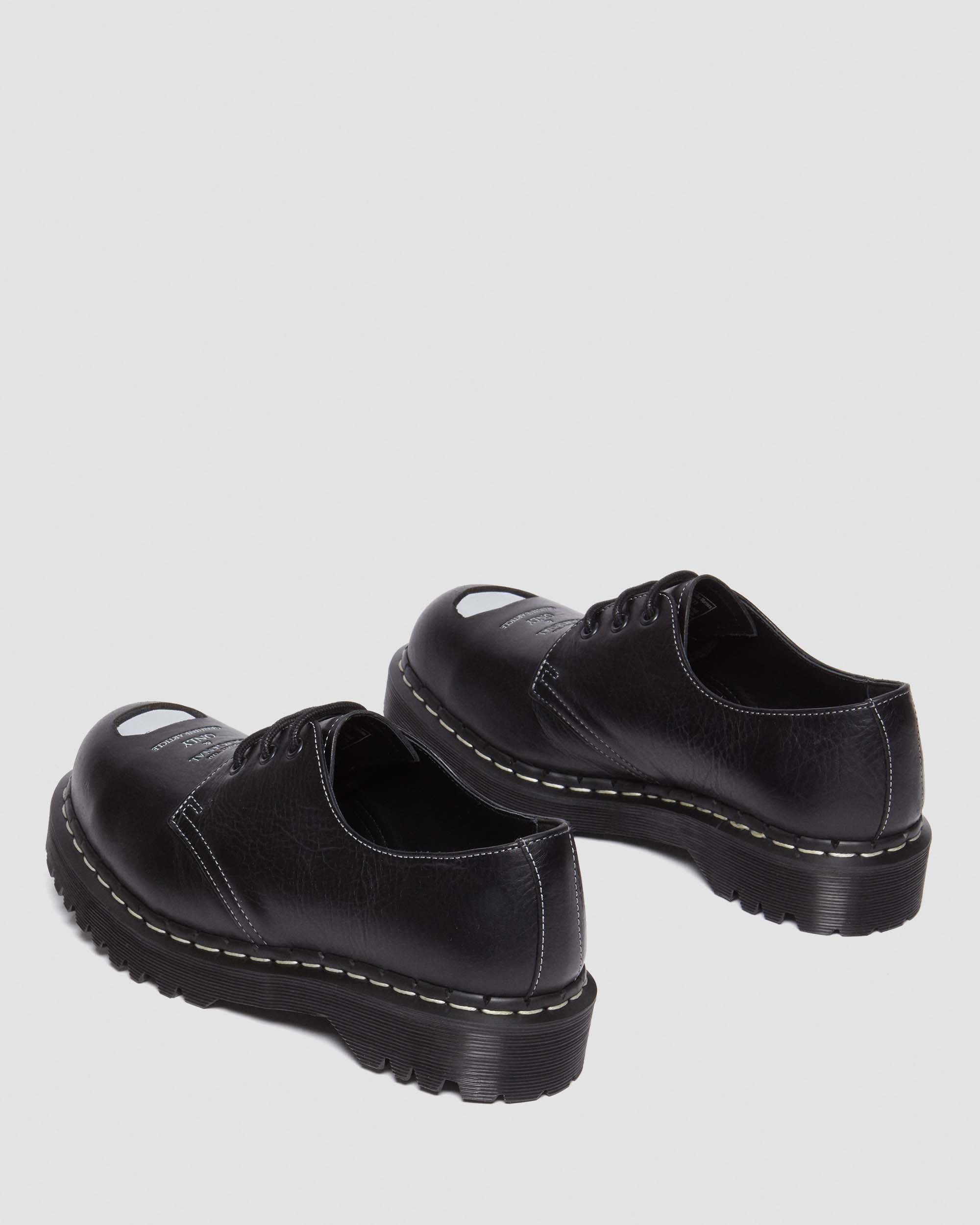 1461 Bex Steel Toe Leather Oxford Shoes in Black
