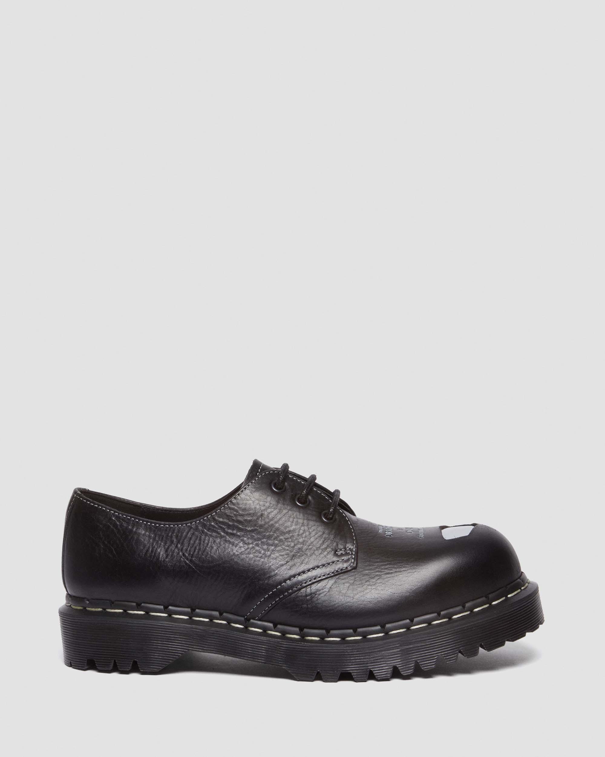 1461 Bex Exposed Steel Toe Oxford Shoes in BLACK | Dr. Martens™