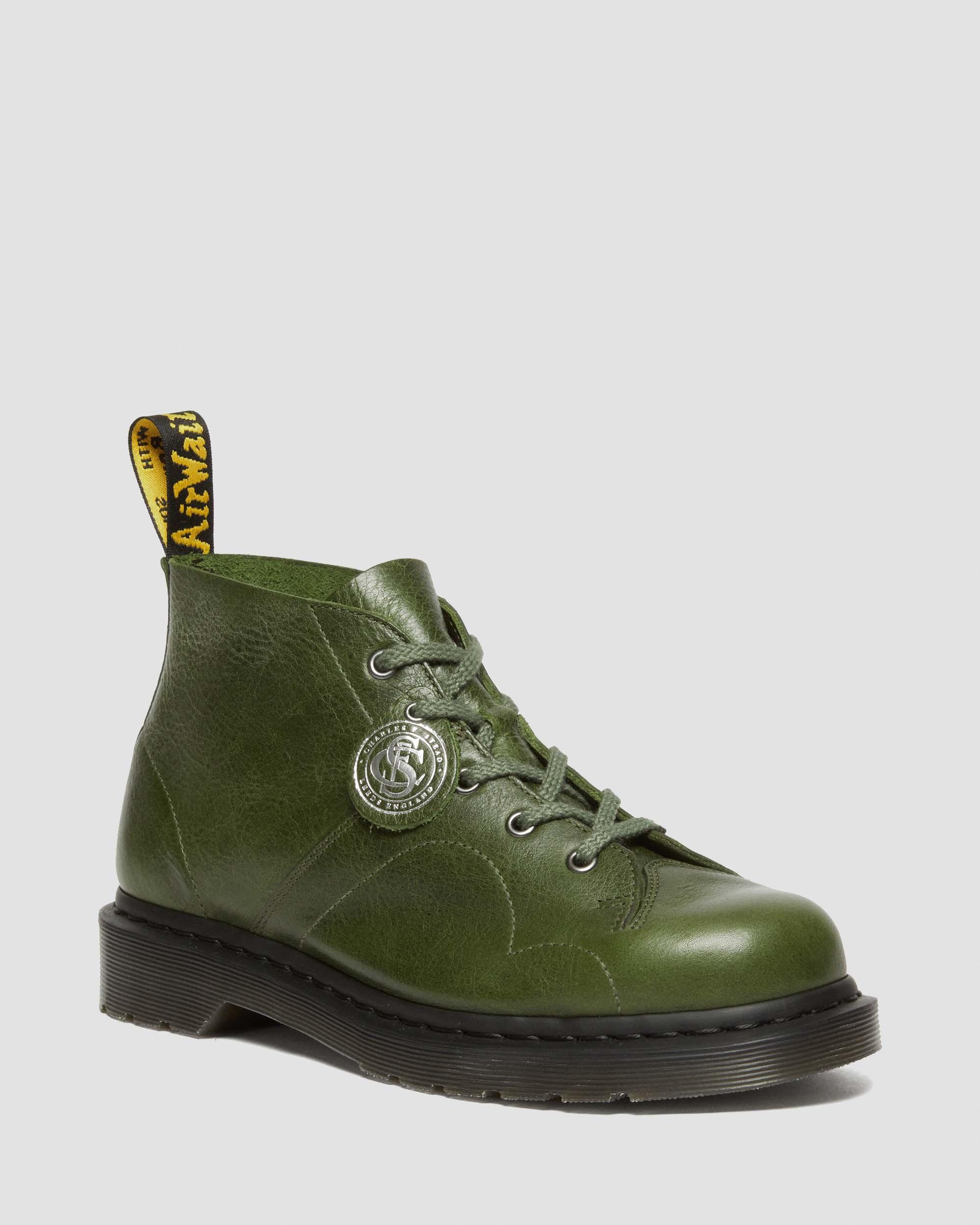 Church Vintage Smooth Leather Monkey Boots in Black | Dr. Martens