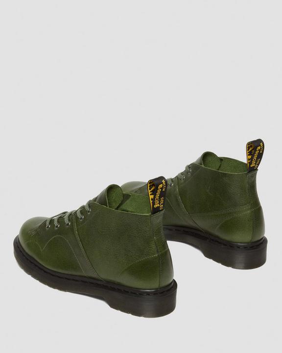 Church Buckingham Leather Monkey Boots in Seaweed | Dr. Martens Church Buckingham Leather Monkey Boots in Seaweed | Dr. Martens