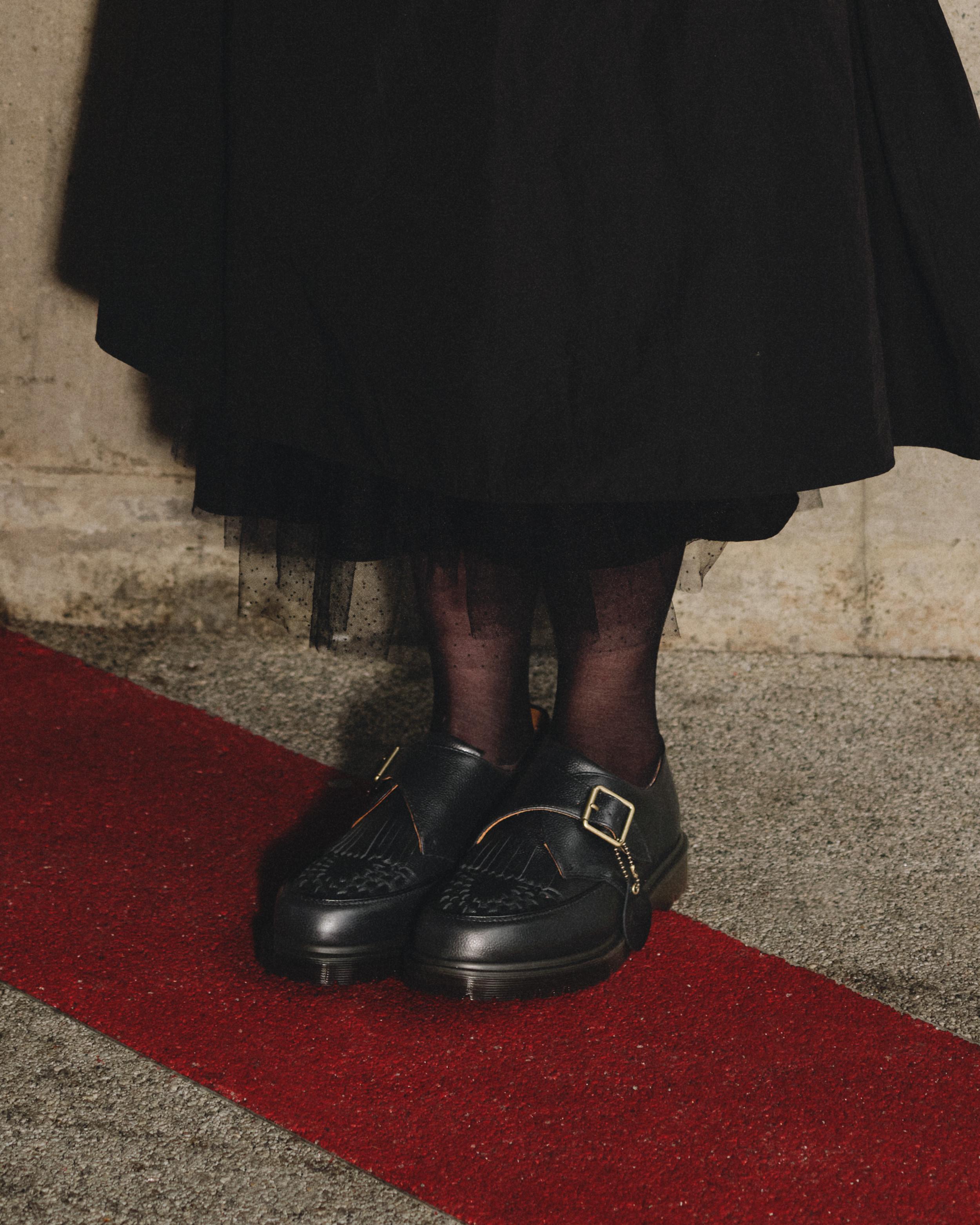 Ramsey Westminster Leather Buckle Creepers in BLACK | Dr. Martens™