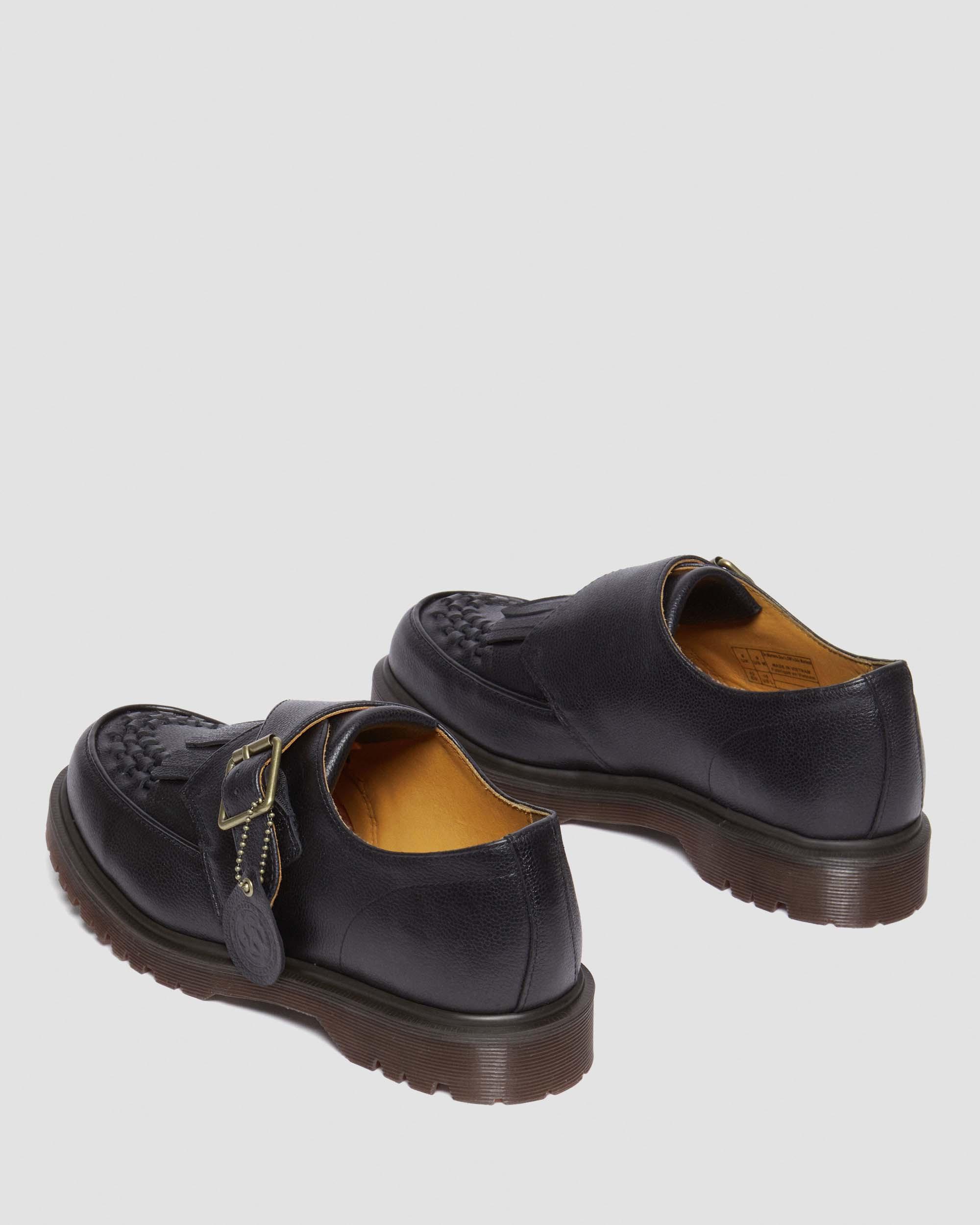 Ramsey Westminster Leather Buckle Creepers in BLACK | Dr. Martens™