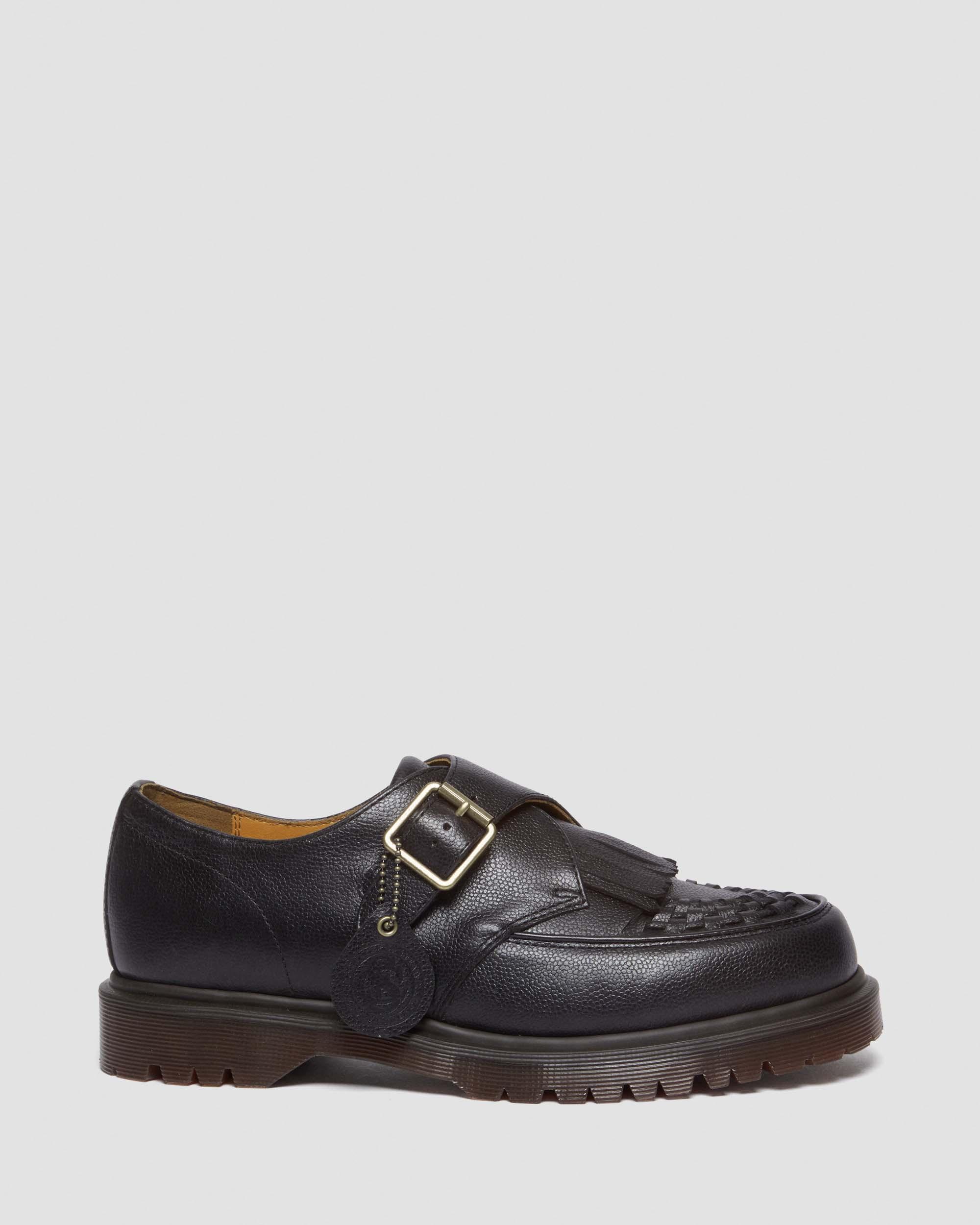 Shop Dr. Martens' Ramsey Westminster Leather Buckle Creepers In Black