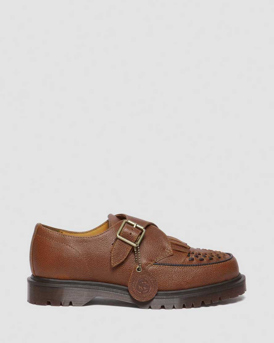 Shop Dr. Martens' Ramsey Westminster Leather Buckle Creepers In Brown