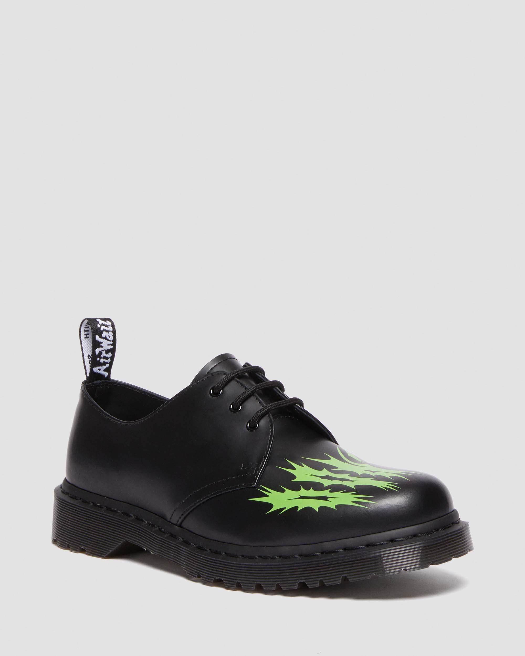 1461 NTS Leather Shoes in Black+Green